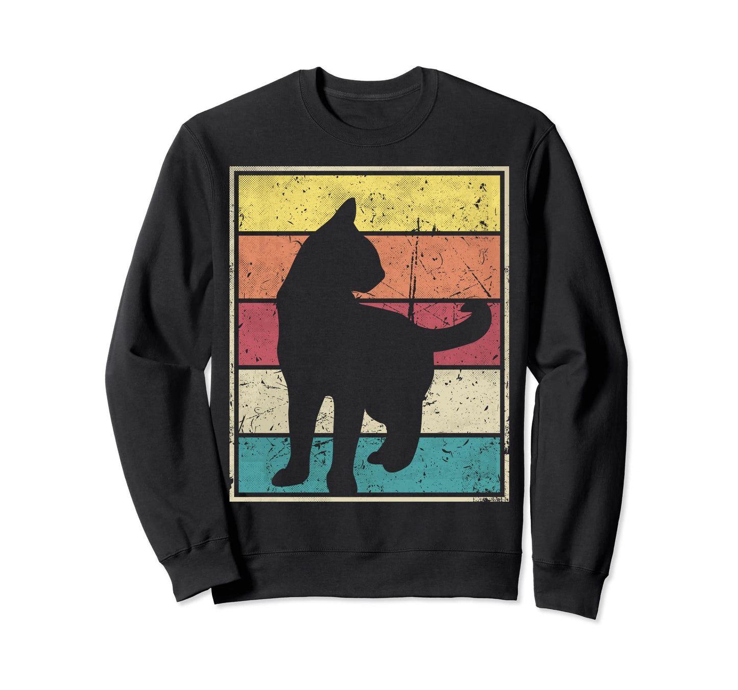 Cat Stripes Sweatshirt - Custom Art Print Men Women - T-Shirt, Sweatshirt, Hoodie