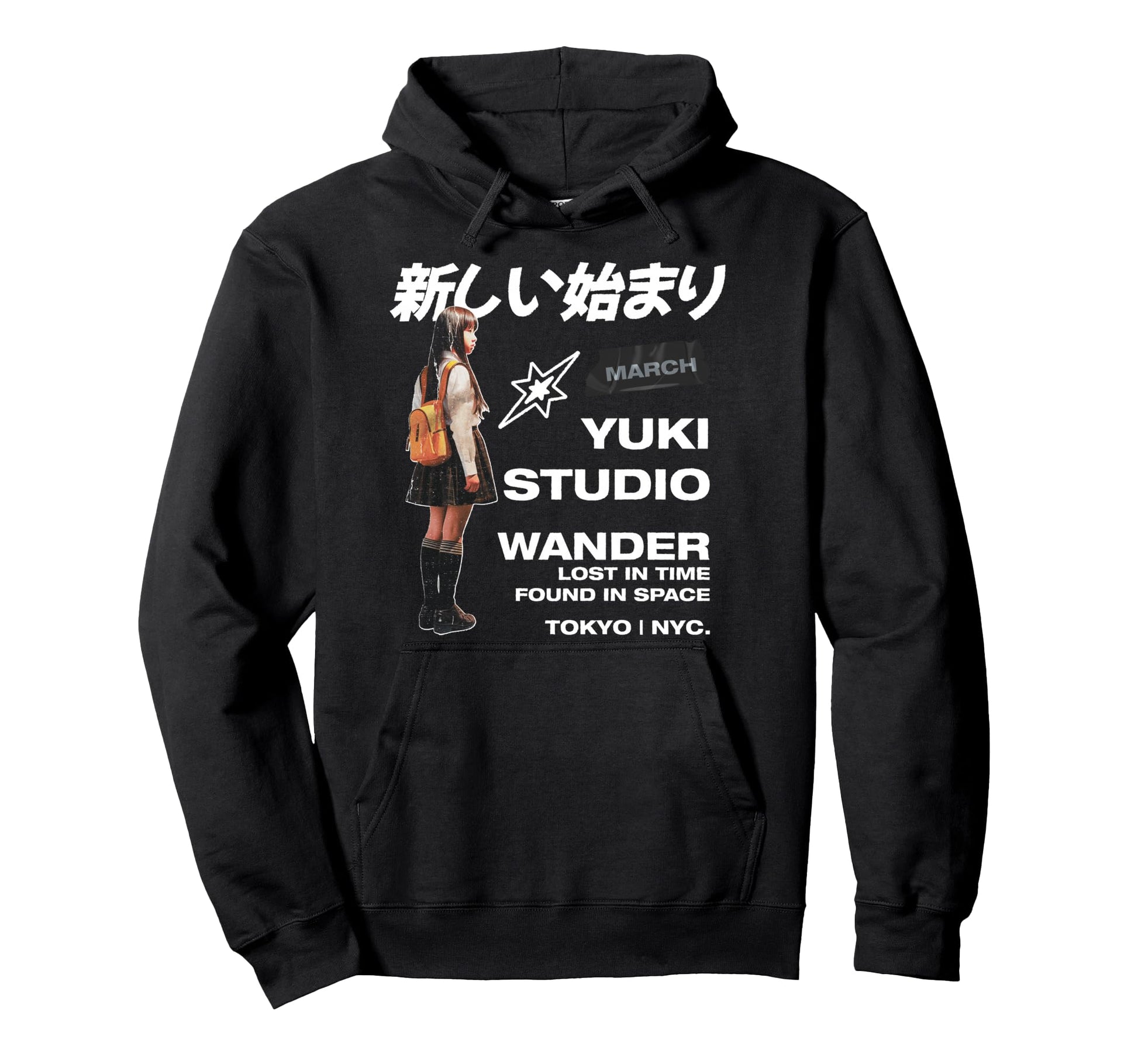 New Beginning Wander Japanese Tokyo Nyc Hoodie - Unique Graphic Men Women - T-Shirt, Sweatshirt, Hoodie