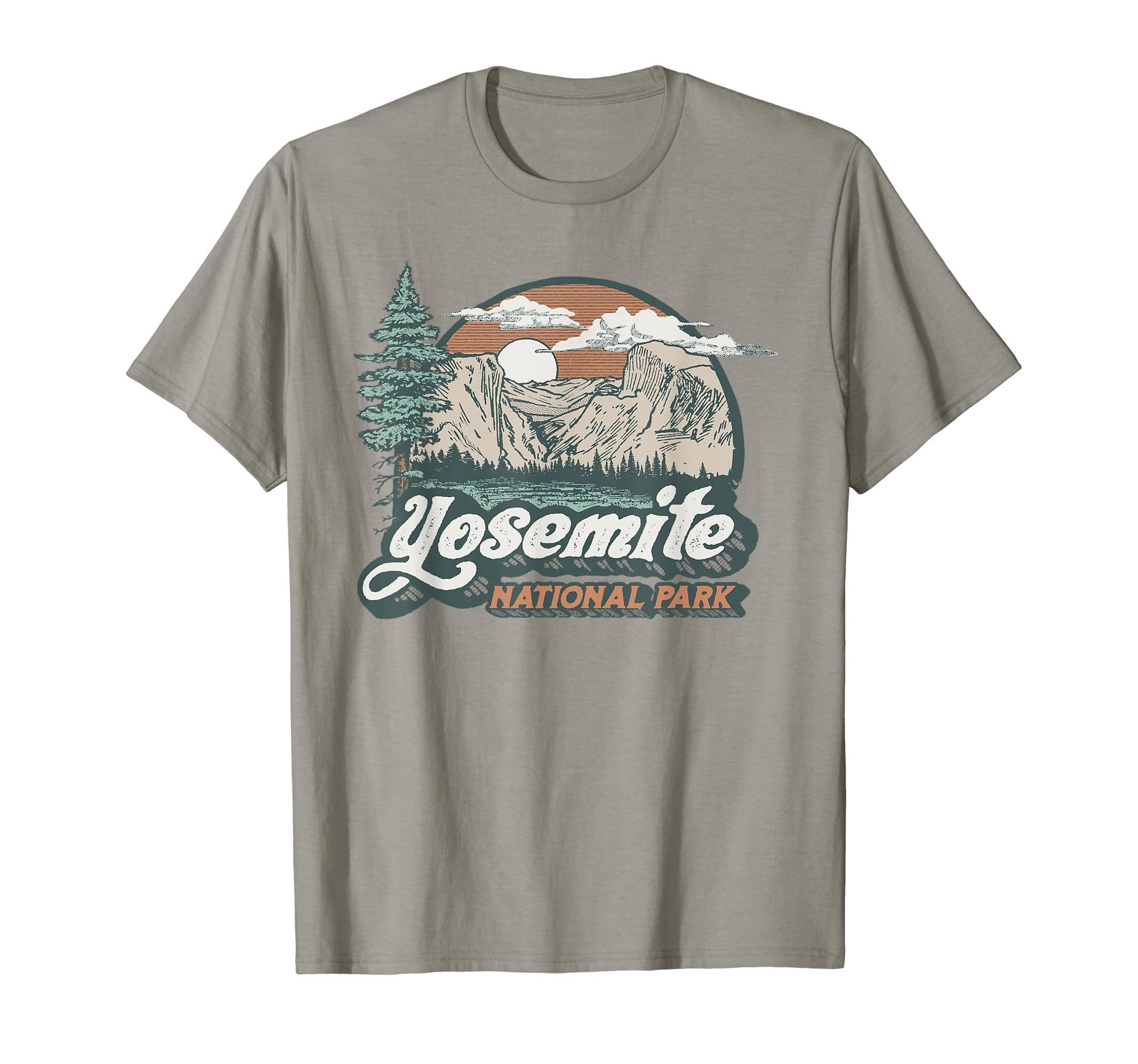 Yosemite National Park Eighties 80S T-Shirt - Graphic Print Unisex - T-Shirt, Sweatshirt, Hoodie