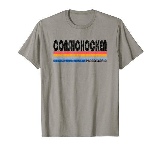 70S 80S Conshohocken Pa T-Shirt - Fun Novelty Design Men Women - T-Shirt, Sweatshirt, Hoodie