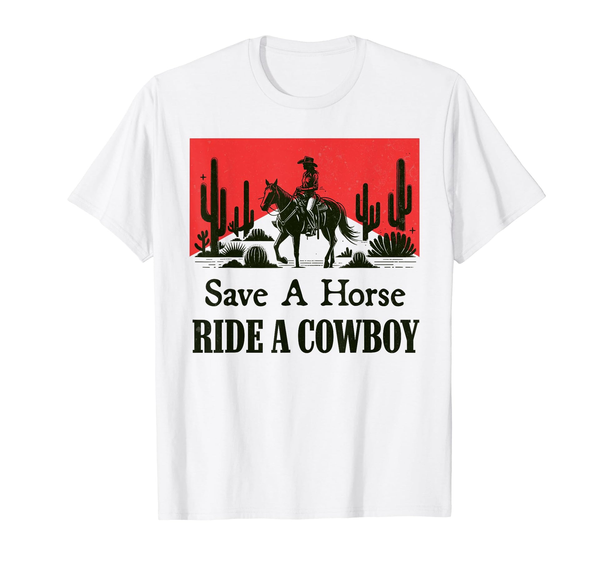 Save Horse Ride Cowboy Western T-Shirt - Aesthetic Graphic for Adults - T-Shirt, Sweatshirt, Hoodie