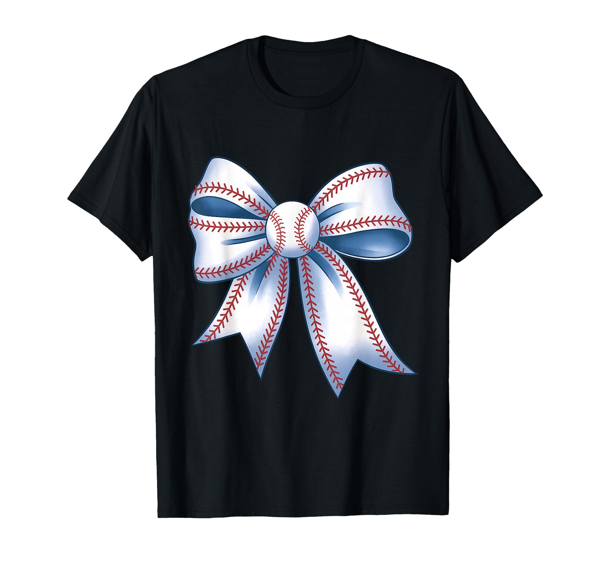Baseball Coquette Bow Baseball Player T-Shirt - Graphic Print Unisex - T-Shirt, Sweatshirt, Hoodie