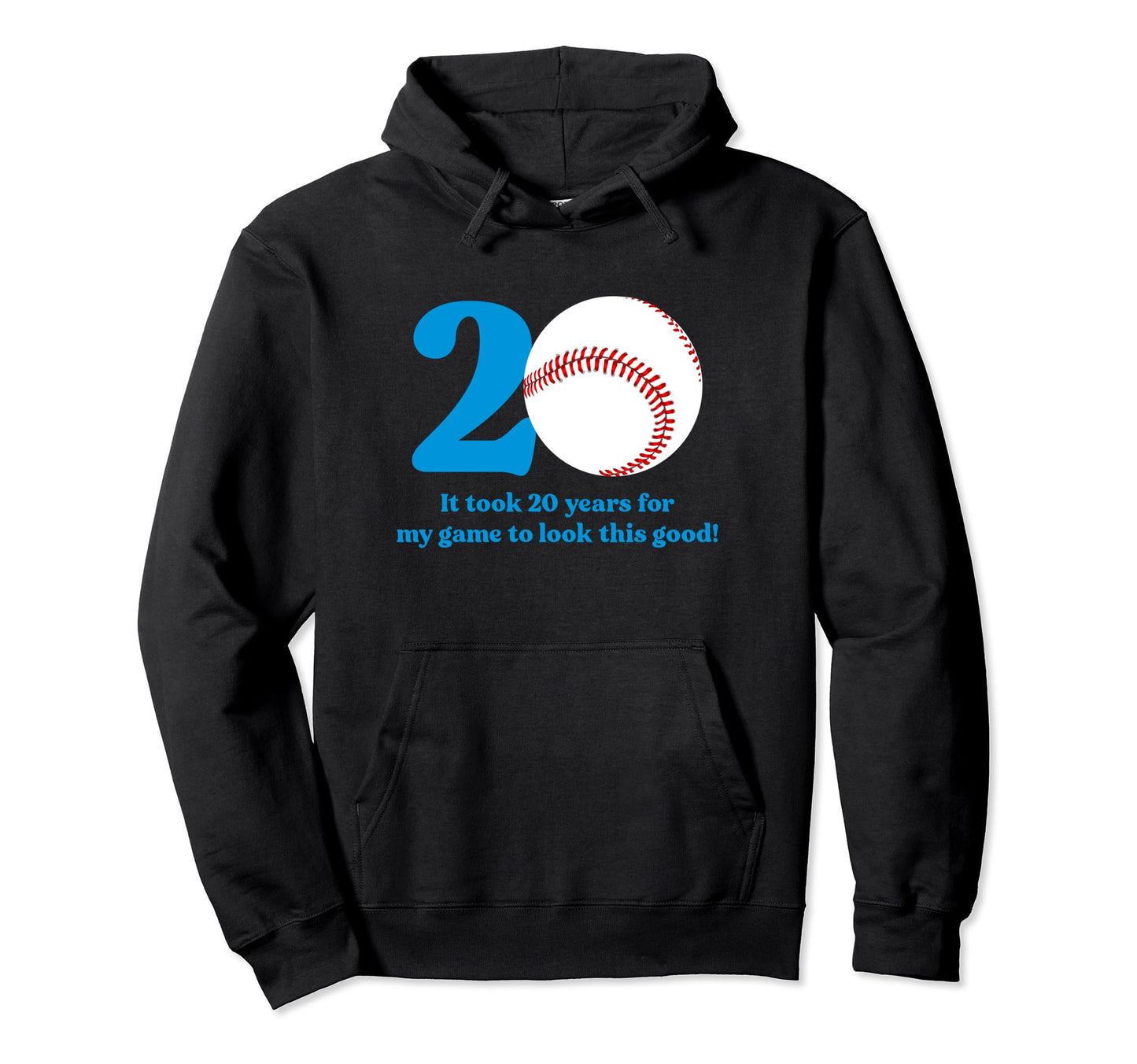 20 Year Old Baseball Player 20Th Hoodie - Casual Everyday Wear Unisex - T-Shirt, Sweatshirt, Hoodie