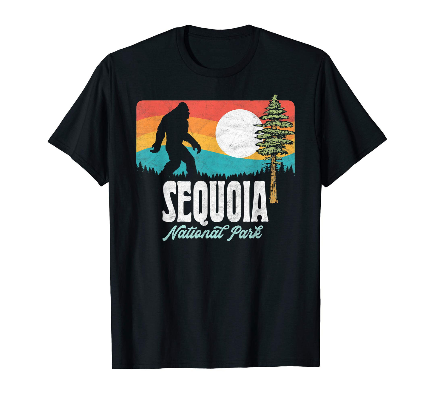 Sequoia National Park Bigfoot T-Shirt - Novelty Apparel for Adults - T-Shirt, Sweatshirt, Hoodie
