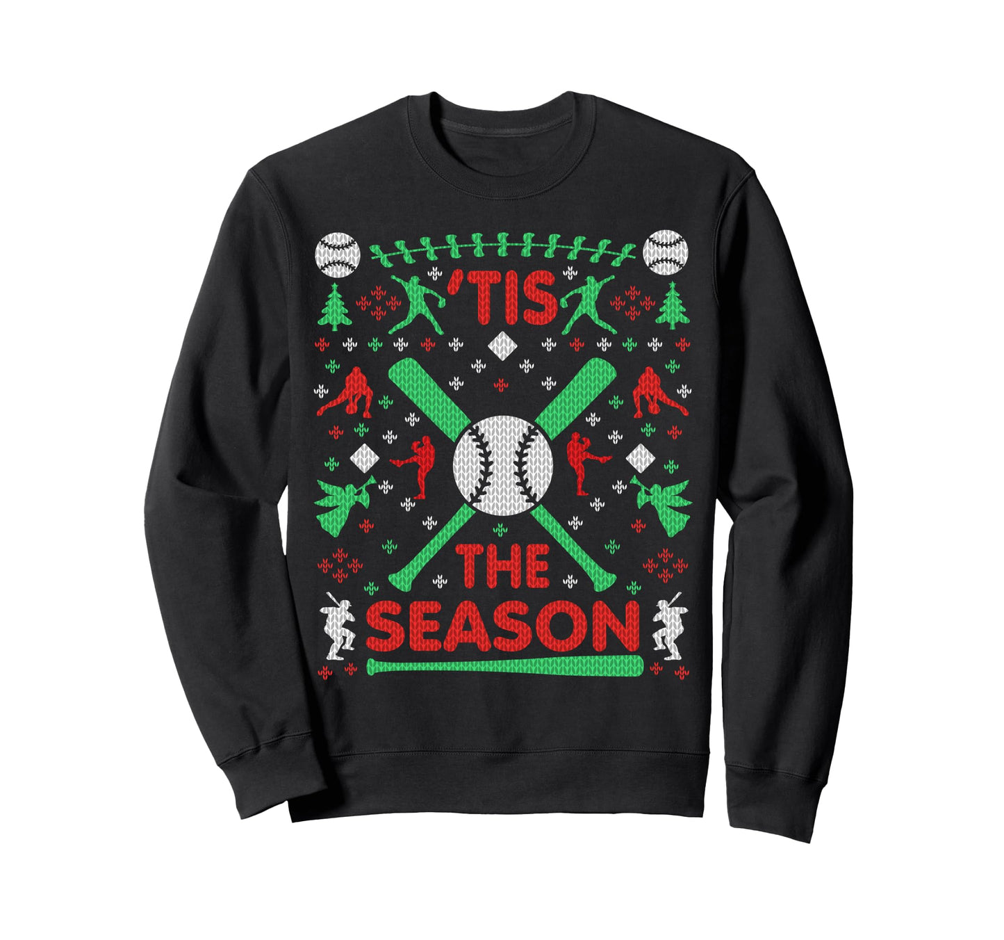 Funny Baseball Season Ugly Party Sweatshirt - Aesthetic Graphic Men Women - T-Shirt, Sweatshirt, Hoodie