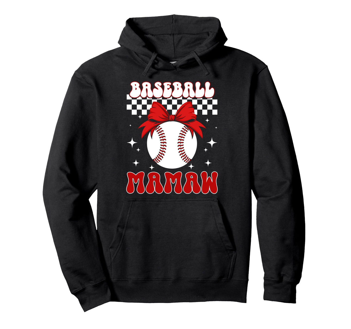Baseball Mamaw Coquette Mamaw Baseball Hoodie - Fun Novelty Design Unisex - T-Shirt, Sweatshirt, Hoodie