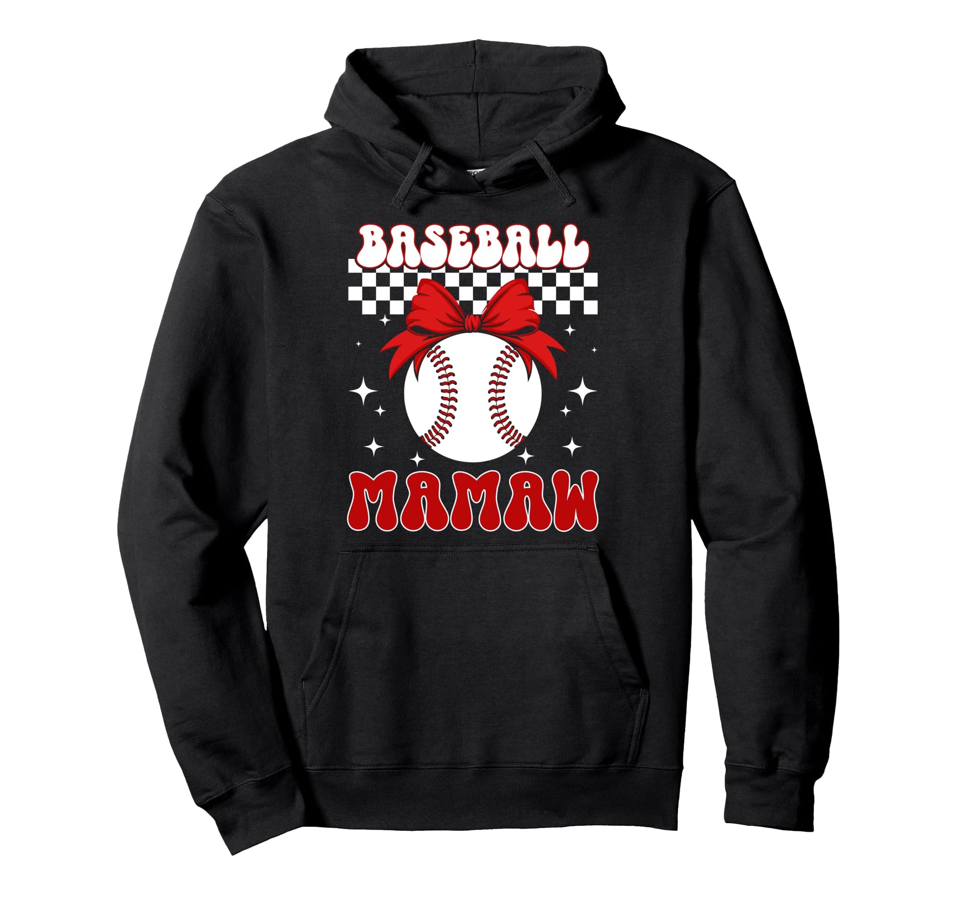 Baseball Mamaw Coquette Mamaw Baseball Hoodie - Fun Novelty Design Unisex - T-Shirt, Sweatshirt, Hoodie