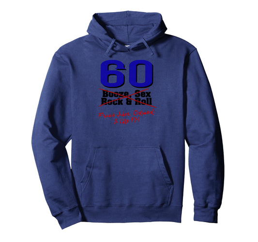 Aged 60 Funny 60Th Birthday Prune Hoodie - Minimalist Print Men Women - T-Shirt, Sweatshirt, Hoodie