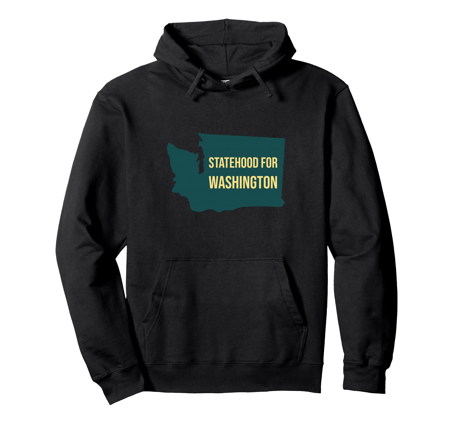 Statehood Washington Minimalist Hoodie - Casual Everyday Wear for Adults - T-Shirt, Sweatshirt, Hoodie