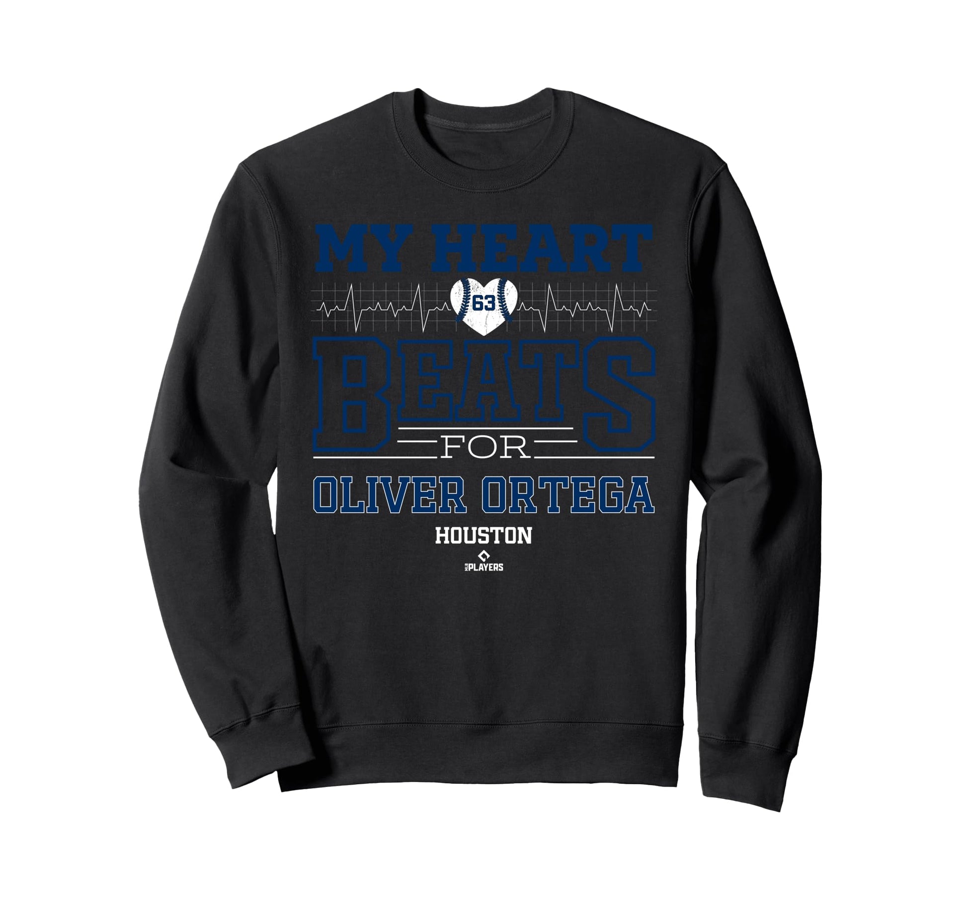 My Heart Beats Oliver Ortega Houston Sweatshirt - Graphic Print Men Women - T-Shirt, Sweatshirt, Hoodie