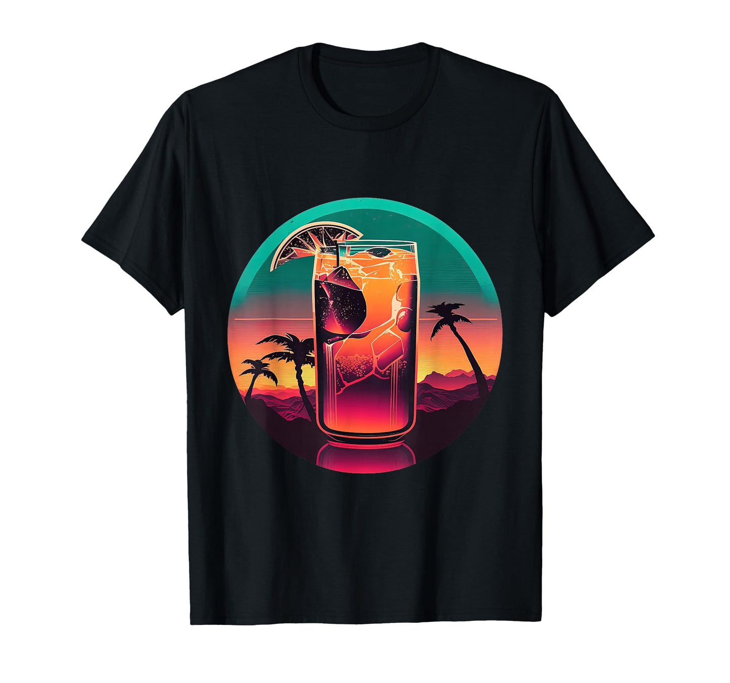 Iced Tea Synthwave 80S Retrowave T-Shirt - Aesthetic Graphic Unisex - T-Shirt, Sweatshirt, Hoodie
