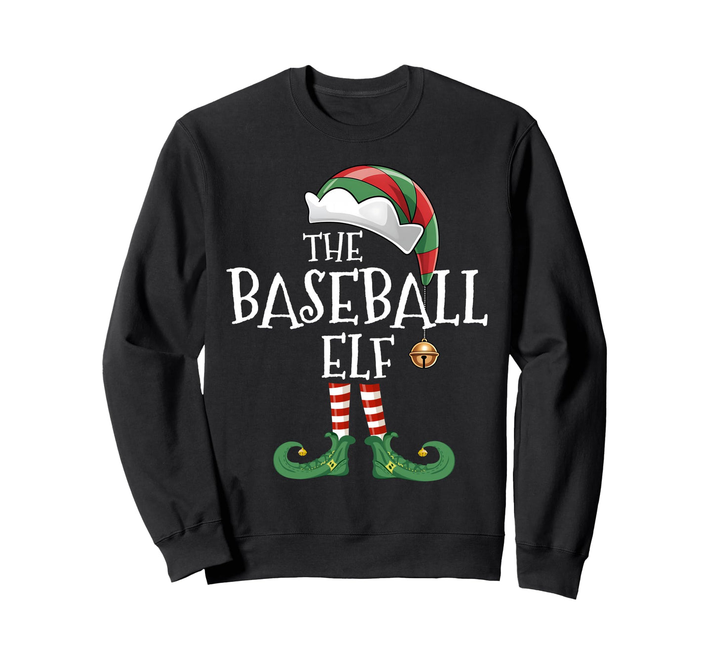 Baseball Elf Matching Family Group Sweatshirt - Custom Art Print Unisex - T-Shirt, Sweatshirt, Hoodie