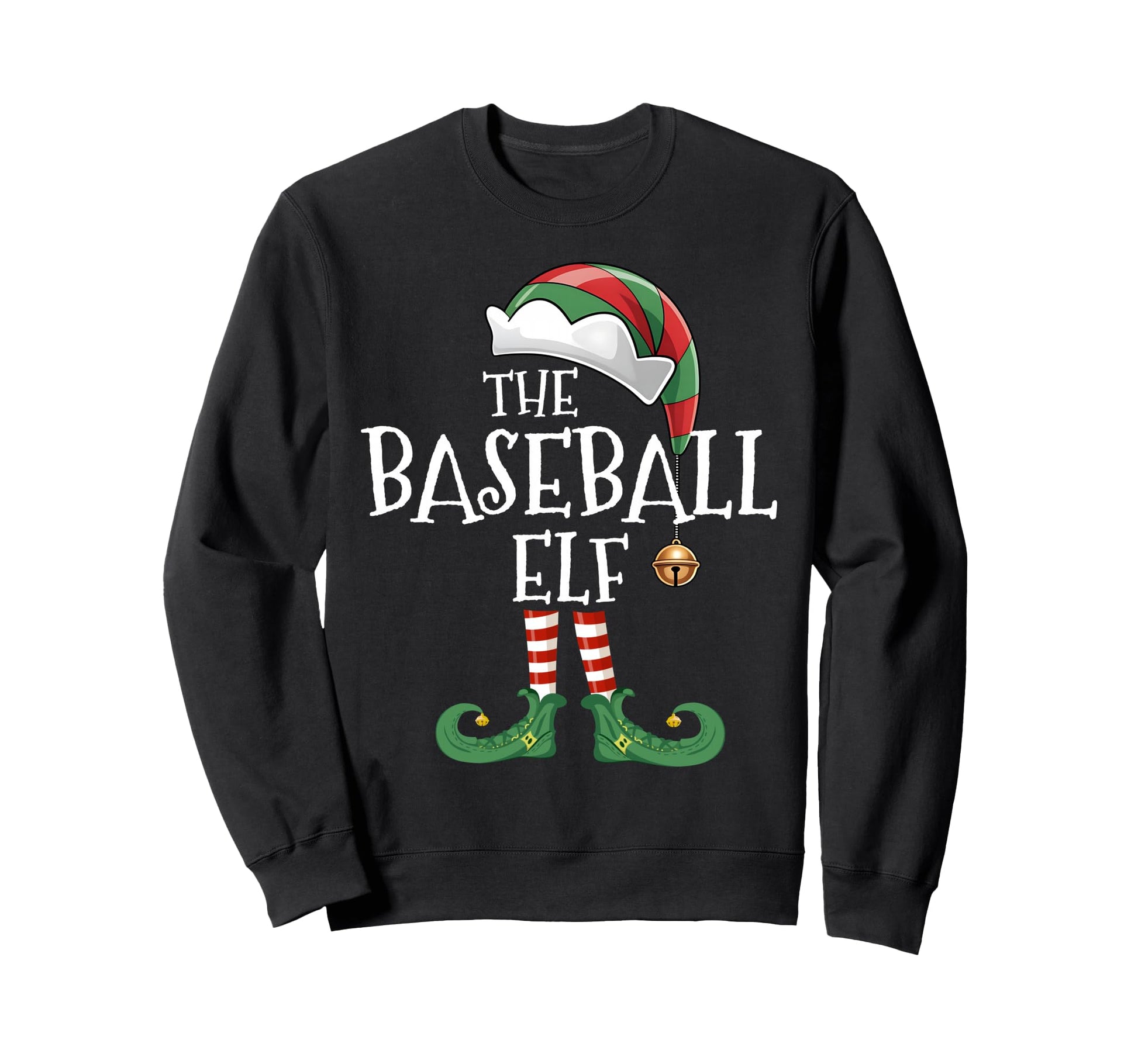 Baseball Elf Matching Family Group Sweatshirt - Custom Art Print Unisex - T-Shirt, Sweatshirt, Hoodie
