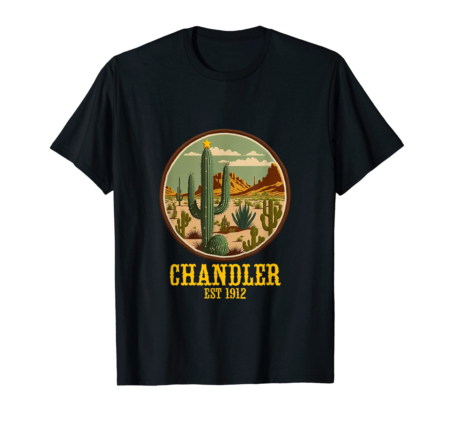 Chandler Arizona Western Cactus T-Shirt - Streetwear Style for Adults - T-Shirt, Sweatshirt, Hoodie