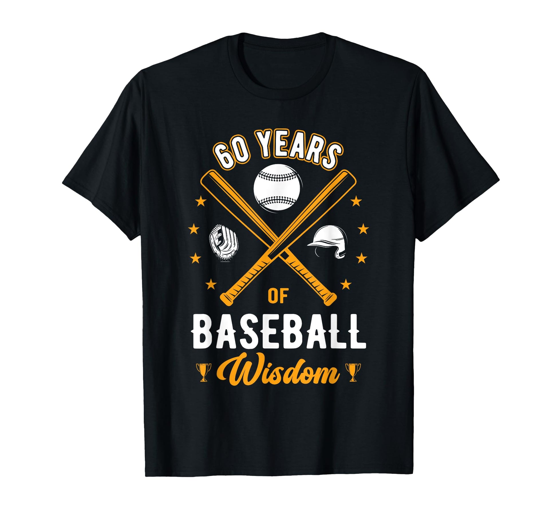60 Years Baseball Wisdom Sport 60Th T-Shirt - Minimalist Print Unisex - T-Shirt, Sweatshirt, Hoodie