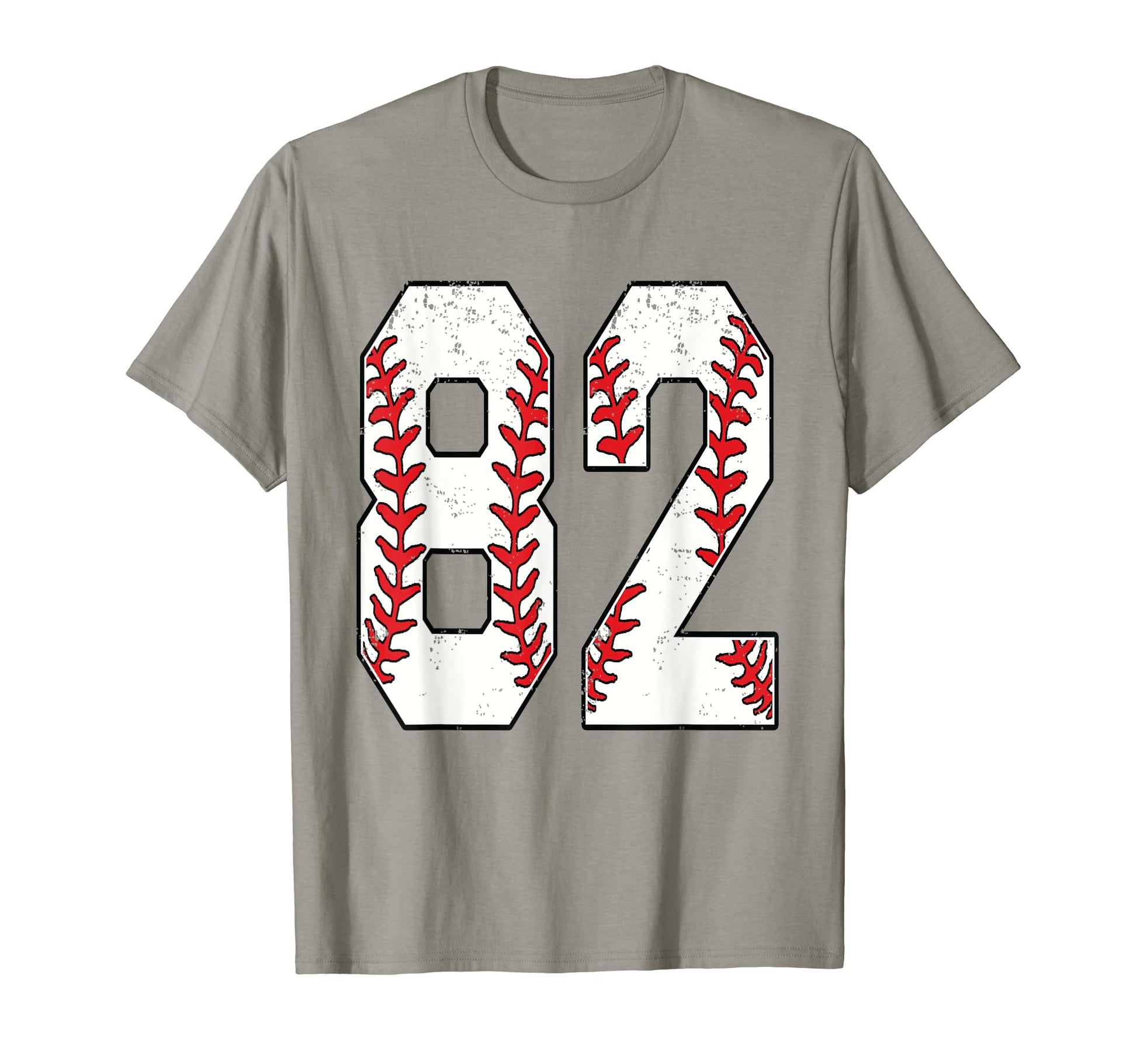 Number 82 Baseball 82 Jersey Number T-Shirt - Trendy Graphic for Adults - T-Shirt, Sweatshirt, Hoodie