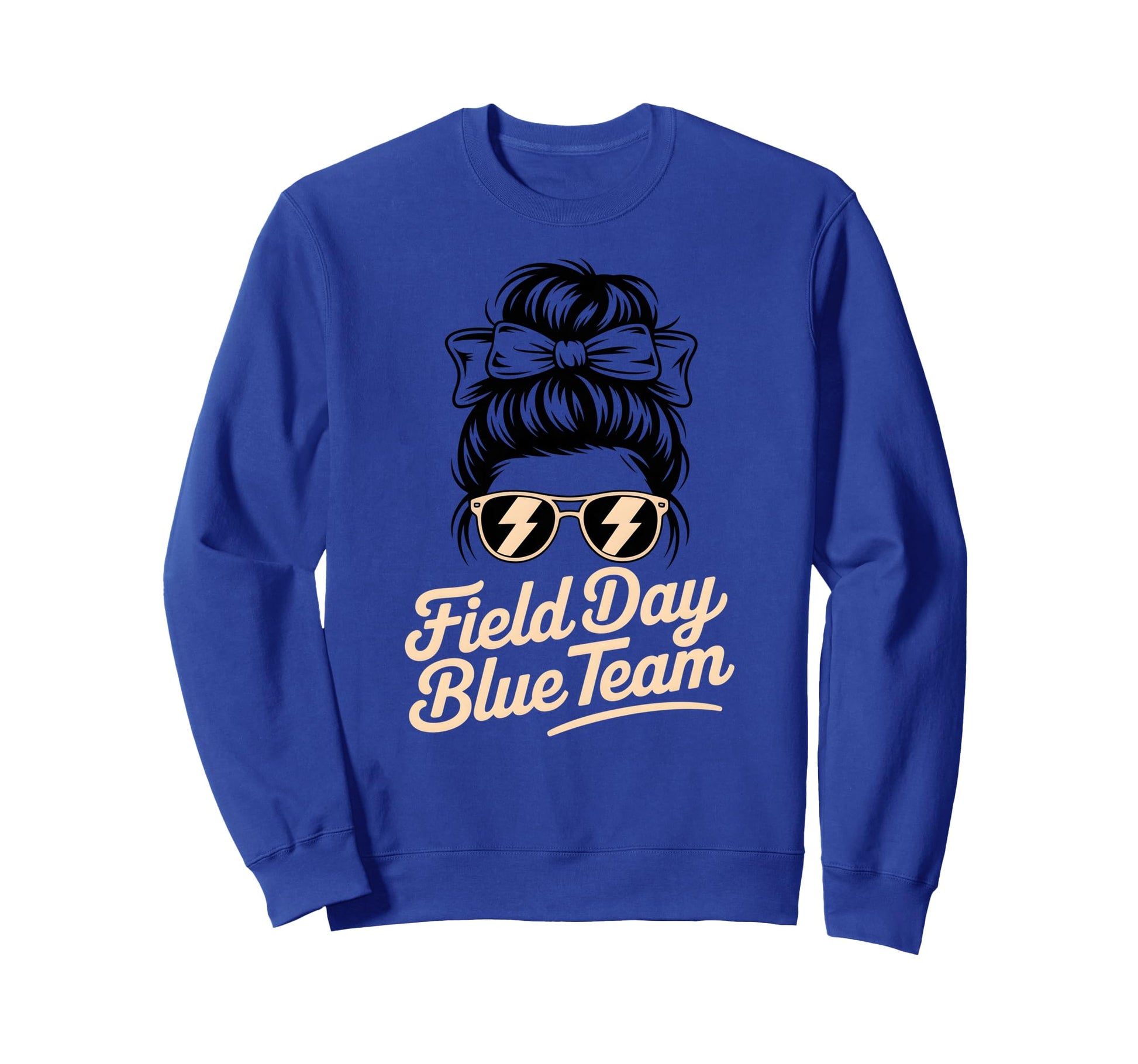 Field Day Blue Team Competition Sweatshirt - Custom Art Print for Adults - T-Shirt, Sweatshirt, Hoodie