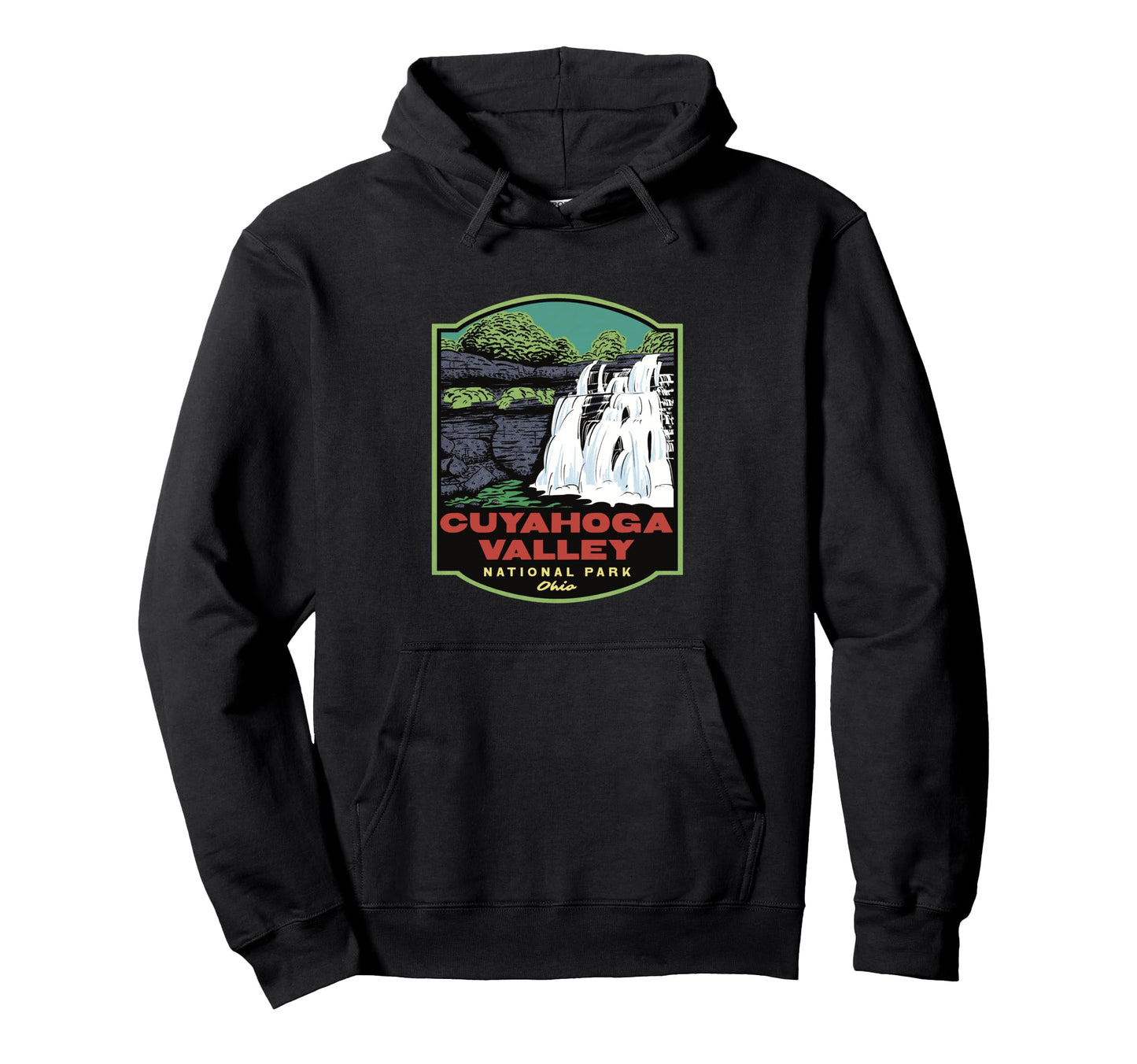 Cuyahoga Valley National Park Ohio Hoodie - Minimalist Print for Adults - T-Shirt, Sweatshirt, Hoodie
