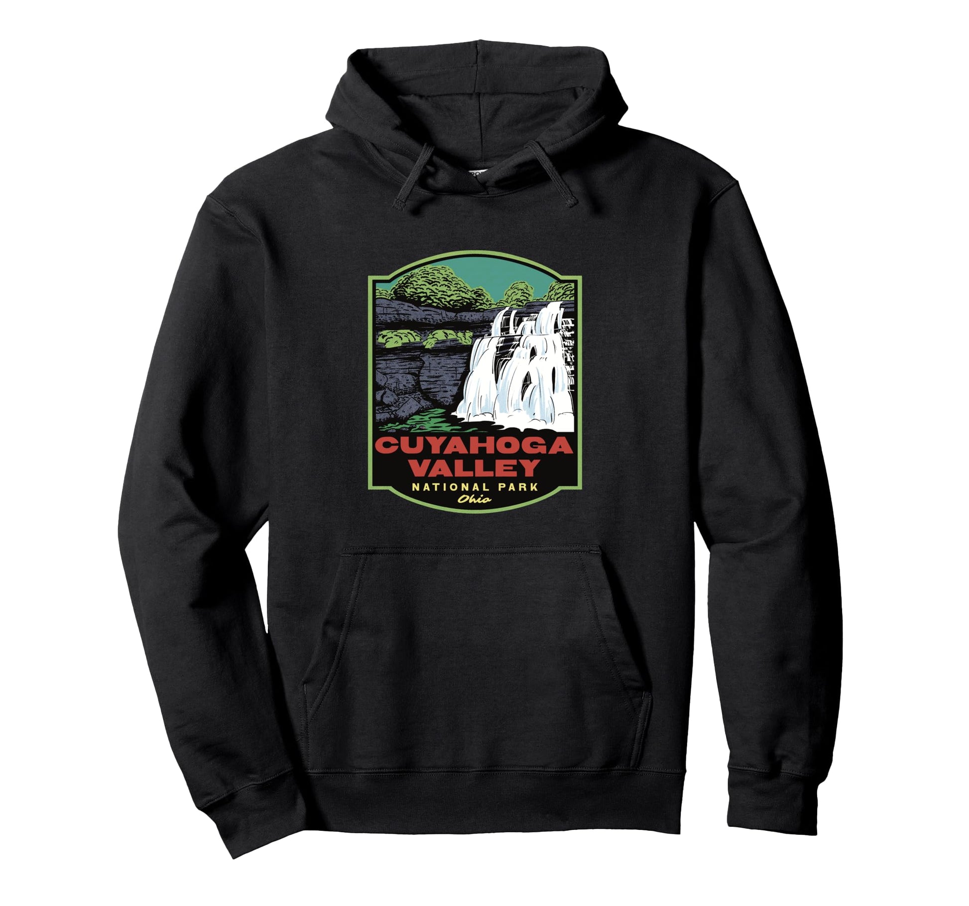 Cuyahoga Valley National Park Ohio Hoodie - Minimalist Print for Adults - T-Shirt, Sweatshirt, Hoodie