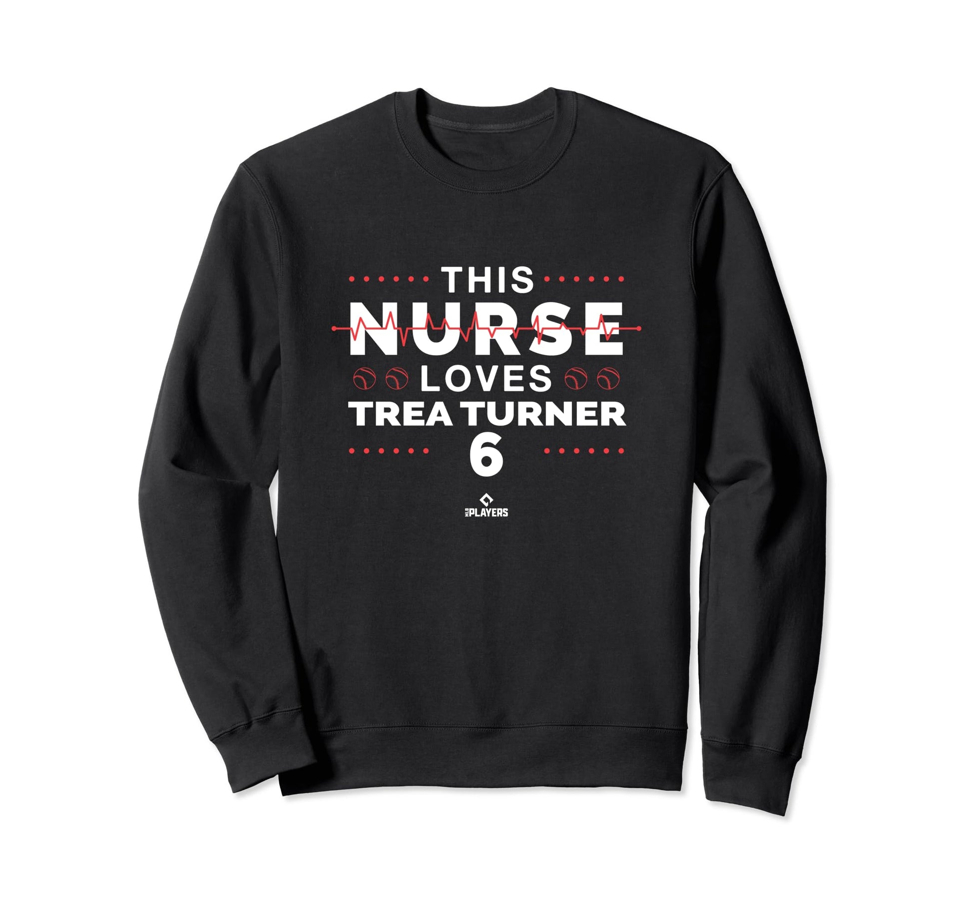 This Nurse Loves Trea Turner Sweatshirt - Fun Novelty Design for Adults - T-Shirt, Sweatshirt, Hoodie