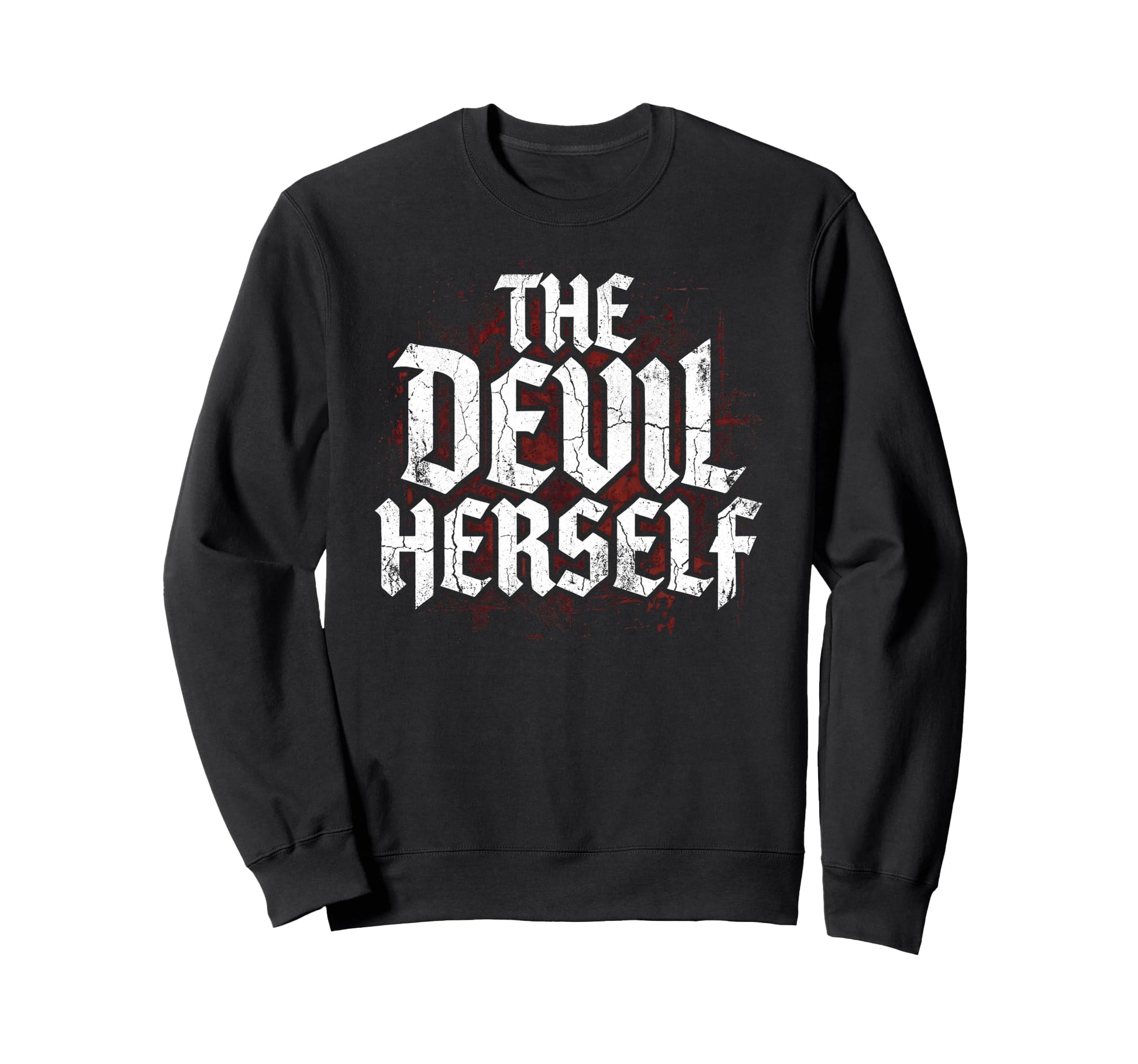 Devil Herself Occult Dark Feminine Sweatshirt - Novelty Apparel for Adults - T-Shirt, Sweatshirt, Hoodie