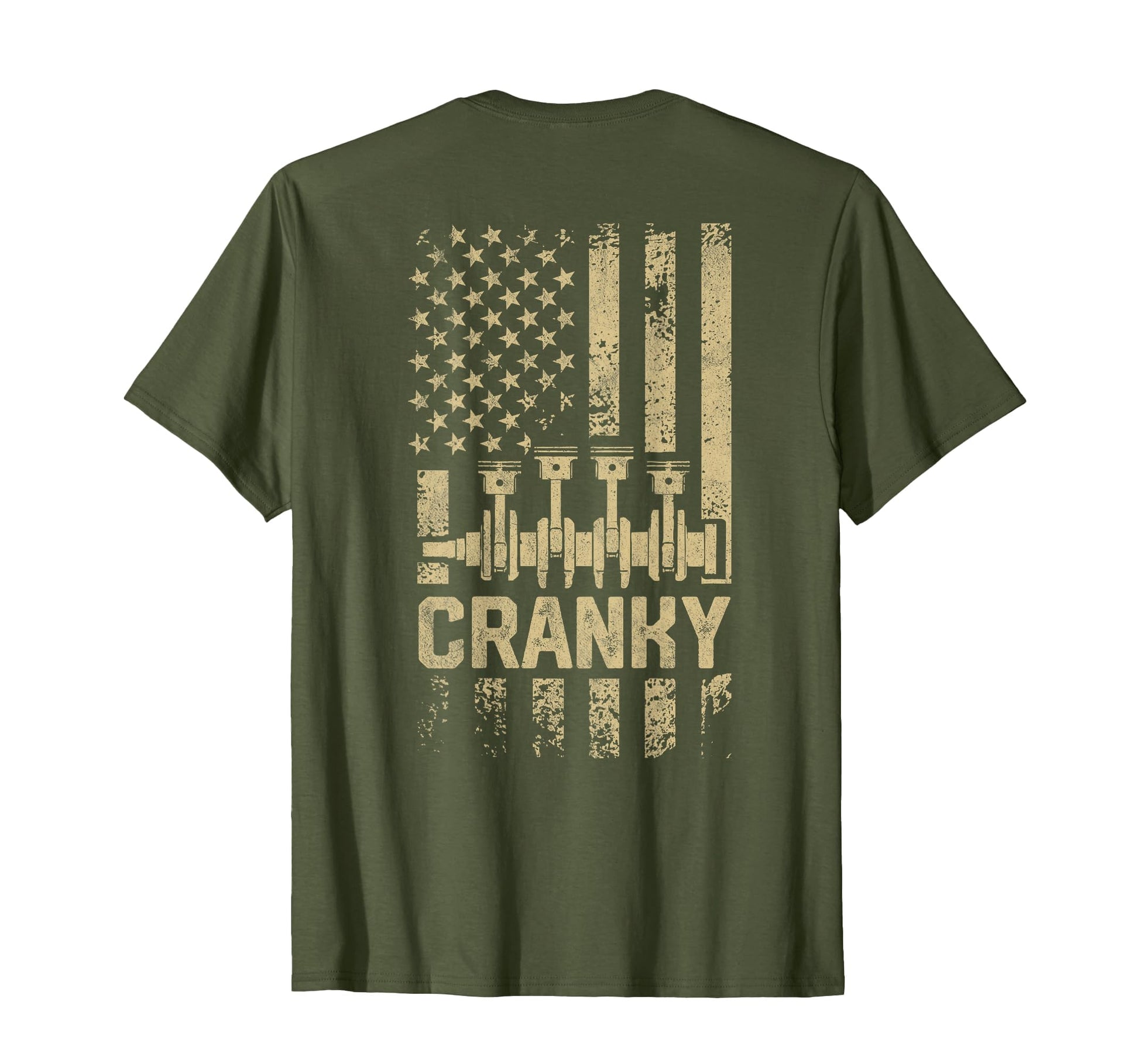 Mens Cranky Car Engine Crankshaft Funny T-Shirt - Aesthetic Graphic Unisex - T-Shirt, Sweatshirt, Hoodie