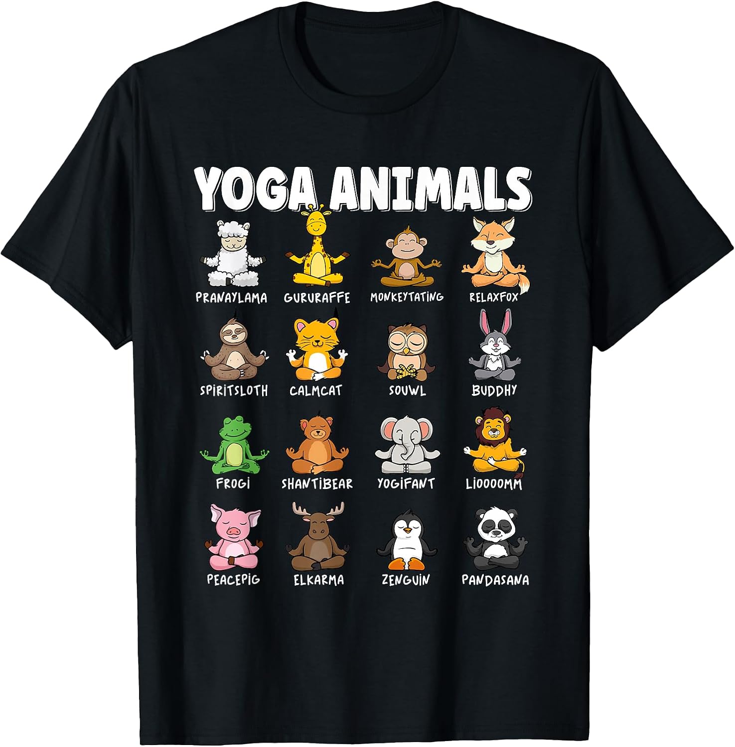 Funny Yoga Animal Gifts for Kids - Adult & Kids T-Shirts, Sweatshirts & Hoodies apparel design preview 1