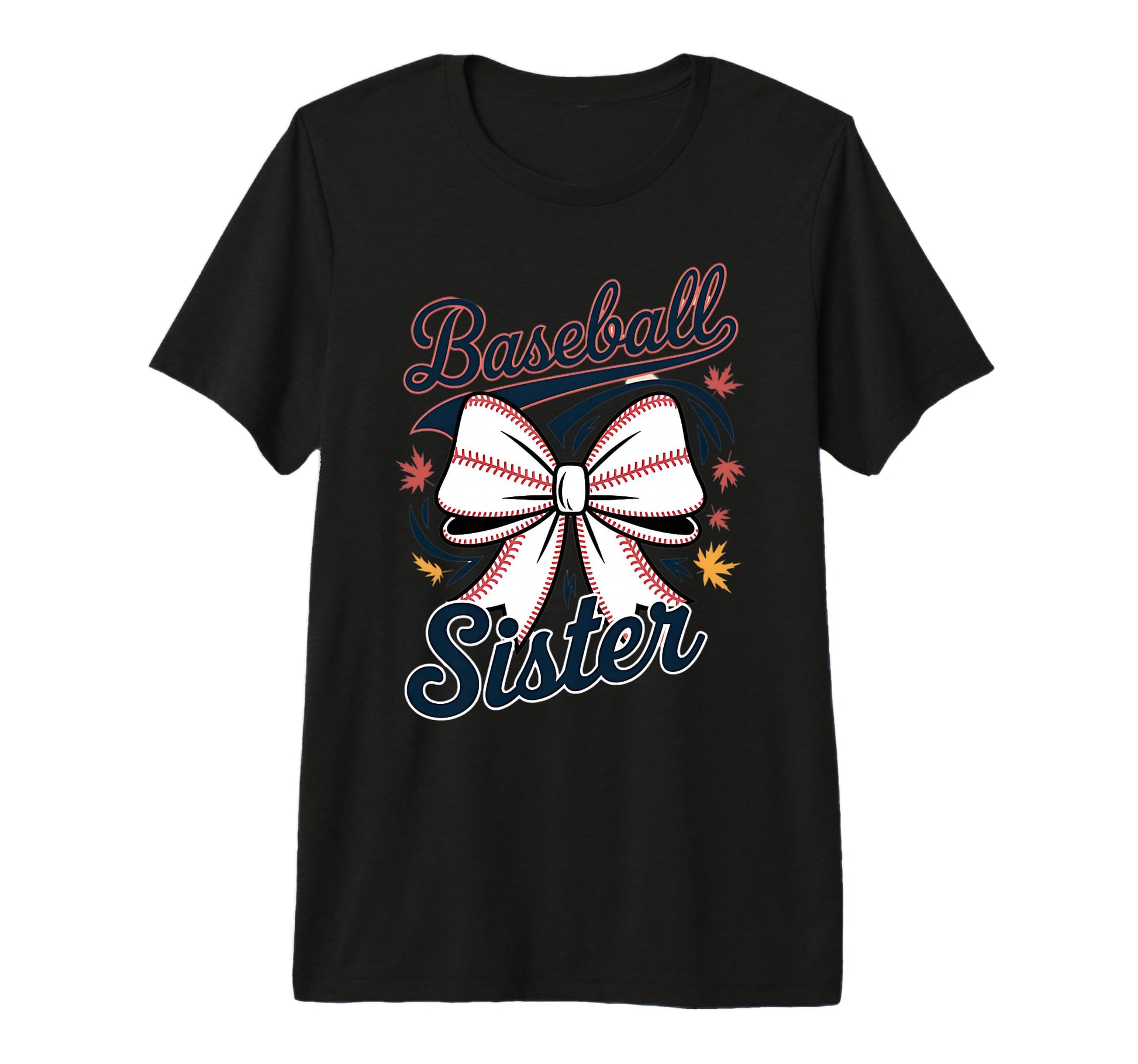 Baseball Sister Coquette Bow Tri T-Shirt - Casual Everyday Wear Men Women - T-Shirt, Sweatshirt, Hoodie