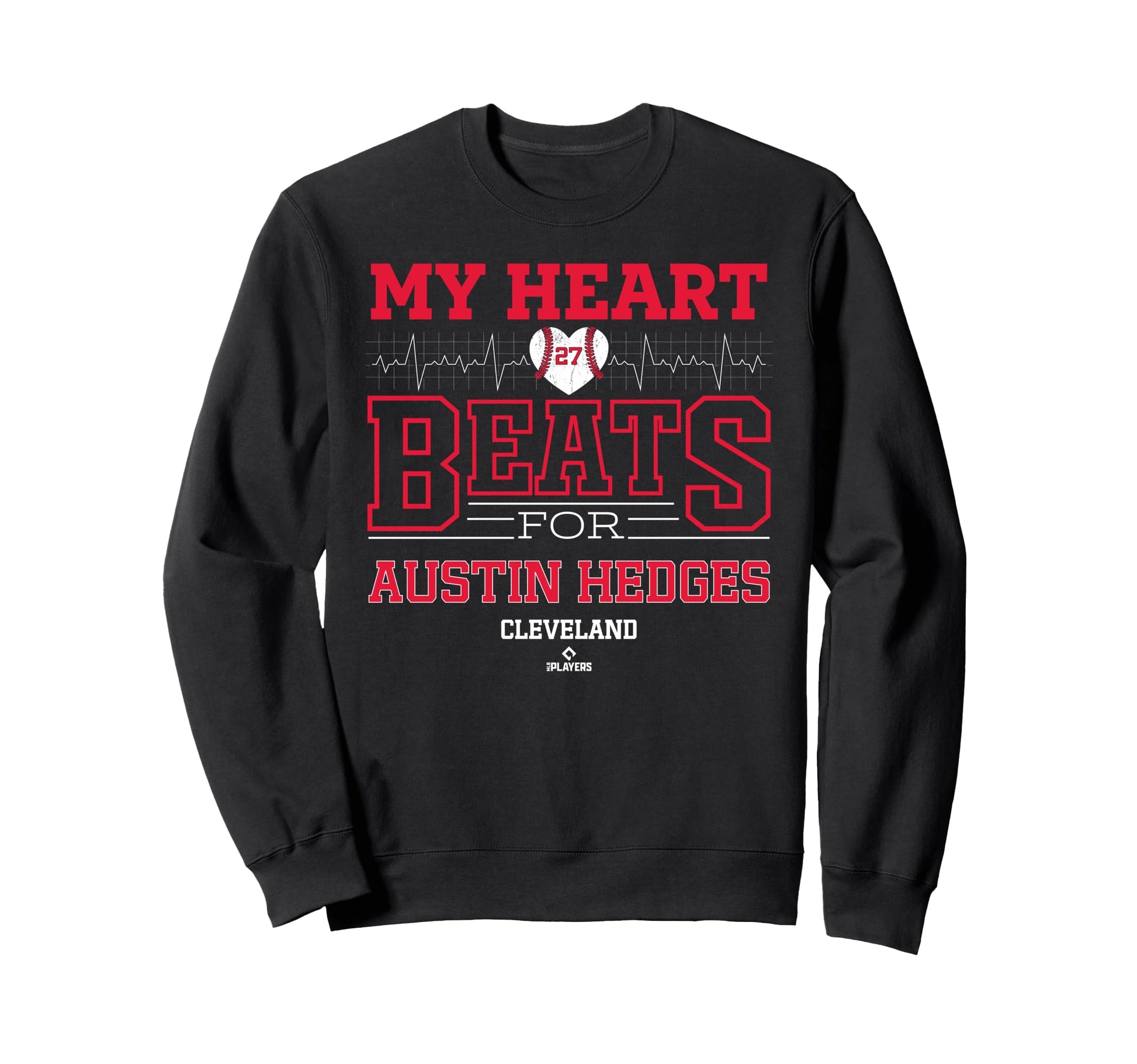 My Heart Beats Austin Hedges Sweatshirt - Minimalist Print Unisex - T-Shirt, Sweatshirt, Hoodie