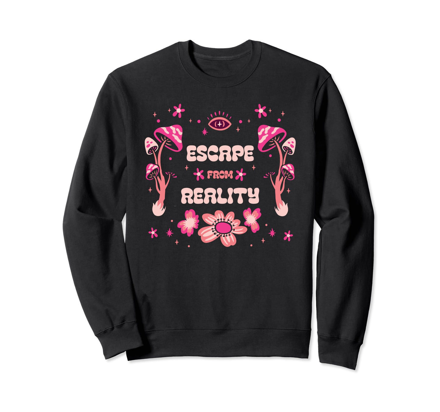 Magic Mushrooms Psychedelic Trip Sweatshirt - Custom Art Print Men Women - T-Shirt, Sweatshirt, Hoodie
