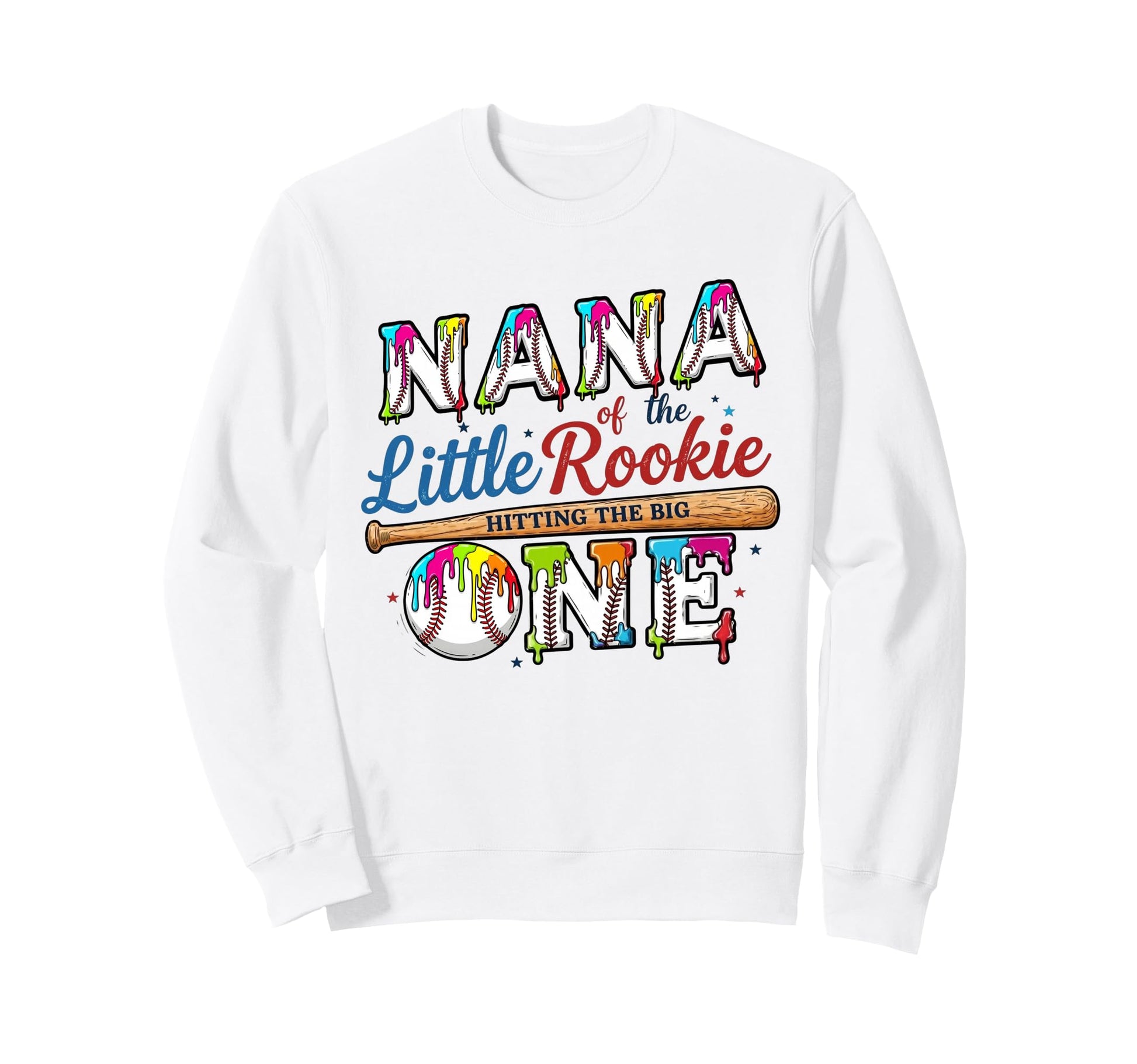 Grandma Nana Lil Rookie Drip Baseball Sweatshirt - Streetwear Style Unisex - T-Shirt, Sweatshirt, Hoodie