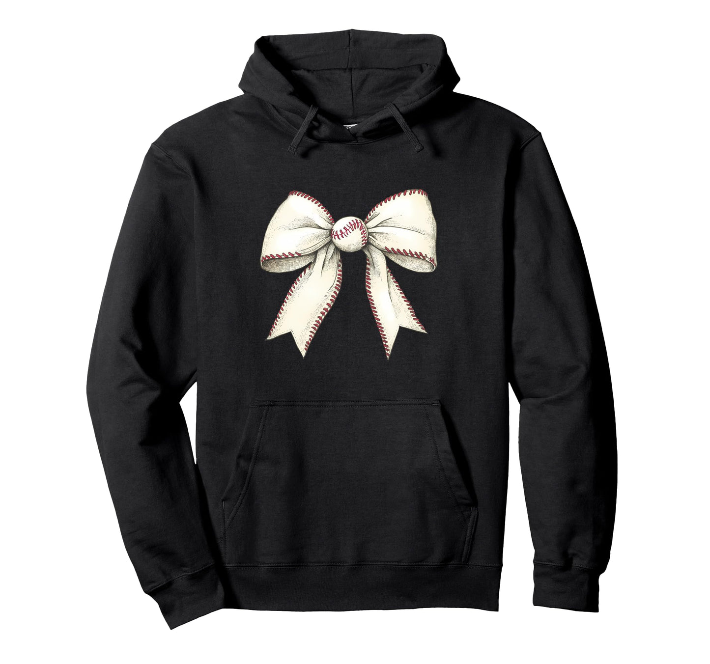 Baseball Coquette Bow Baseball Player Hoodie - Graphic Print Unisex - T-Shirt, Sweatshirt, Hoodie