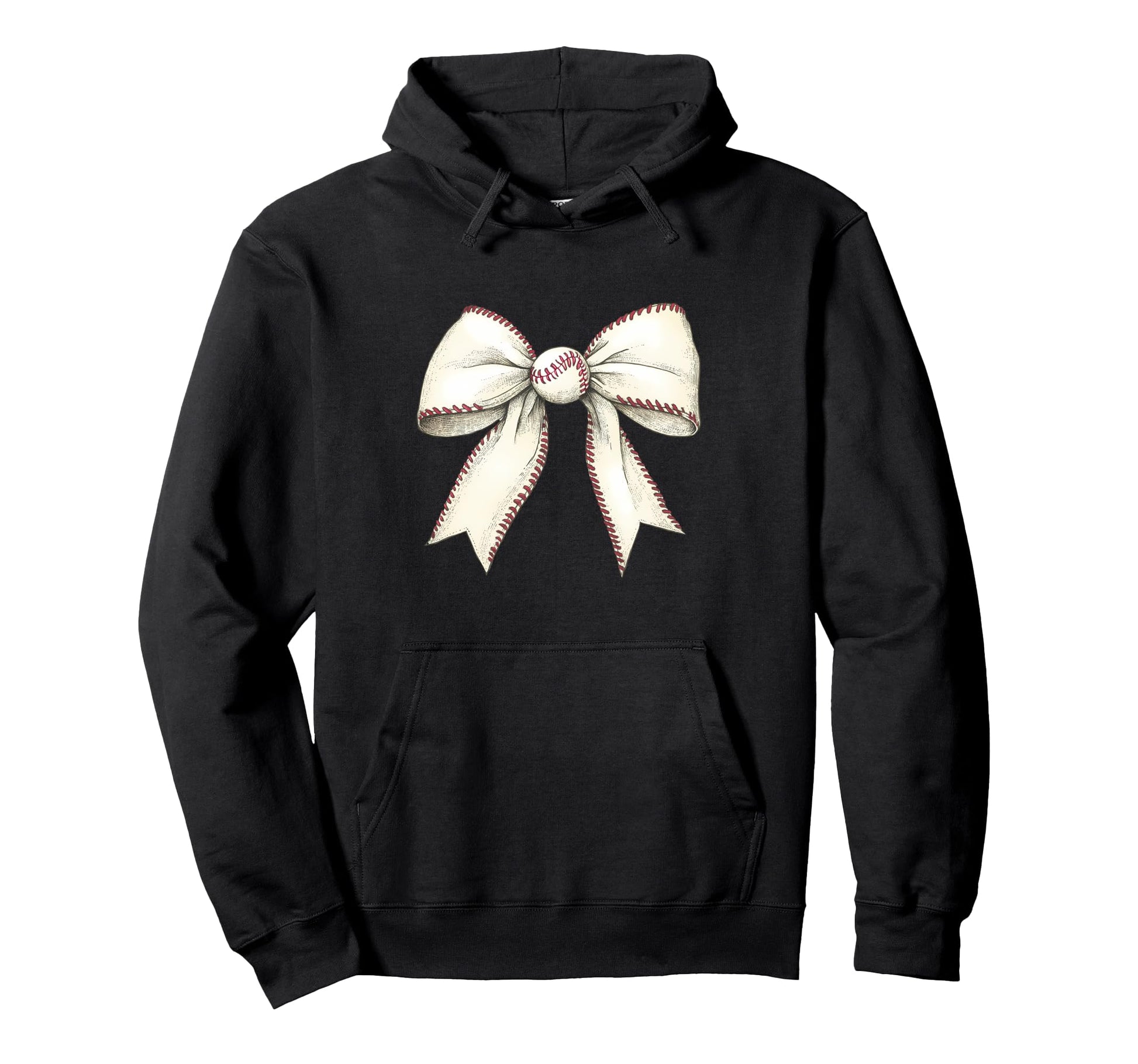 Baseball Coquette Bow Baseball Player Hoodie - Graphic Print Unisex - T-Shirt, Sweatshirt, Hoodie