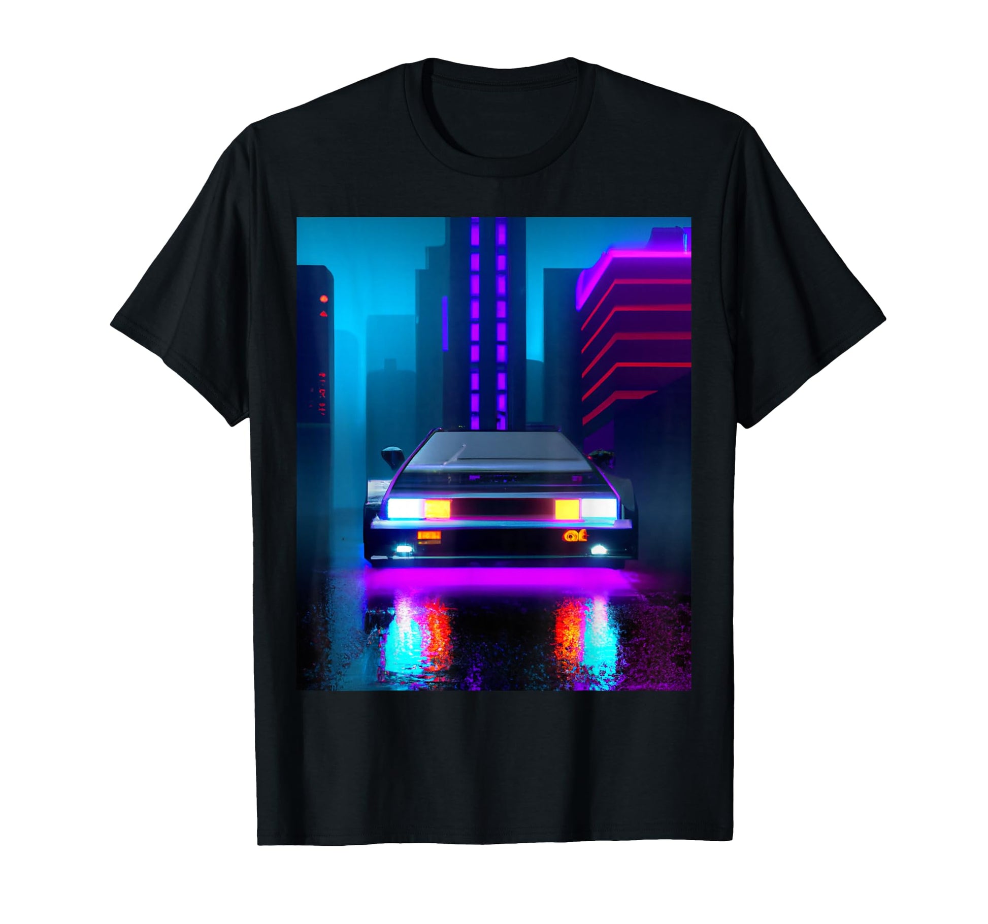 Vaporwave Aesthetic Sports Car T-Shirt - Aesthetic Graphic for Adults - T-Shirt, Sweatshirt, Hoodie