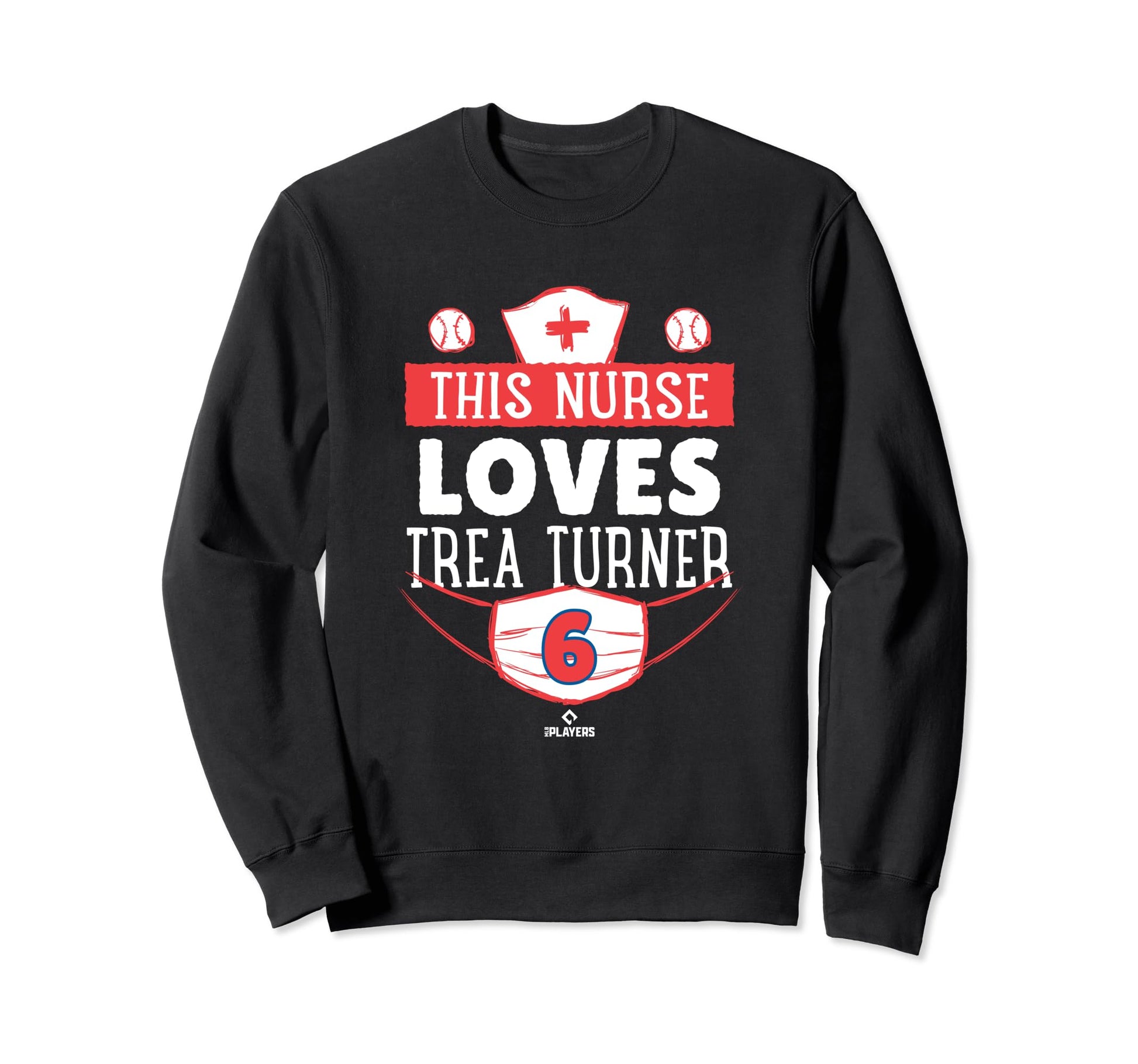 This Nurse Loves Trea Turner Los Sweatshirt - Trendy Graphic Men Women - T-Shirt, Sweatshirt, Hoodie