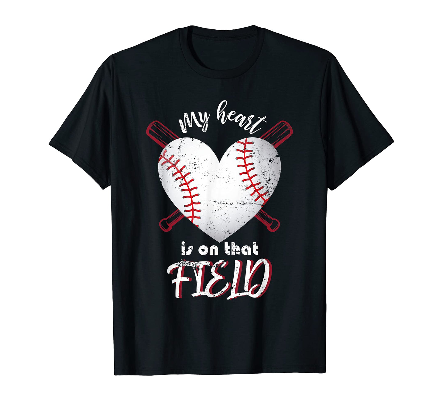 Baseball Player Heart American Sport T-Shirt - Novelty Apparel Unisex - T-Shirt, Sweatshirt, Hoodie