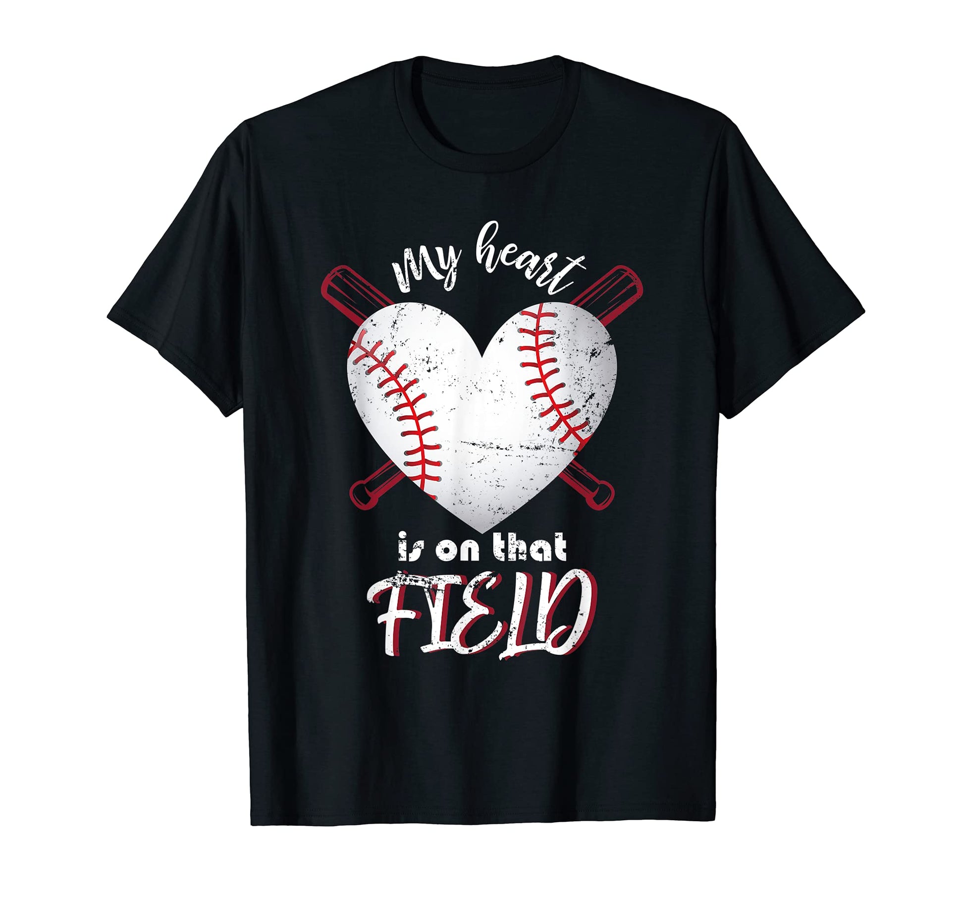 Baseball Player Heart American Sport T-Shirt - Novelty Apparel Unisex - T-Shirt, Sweatshirt, Hoodie