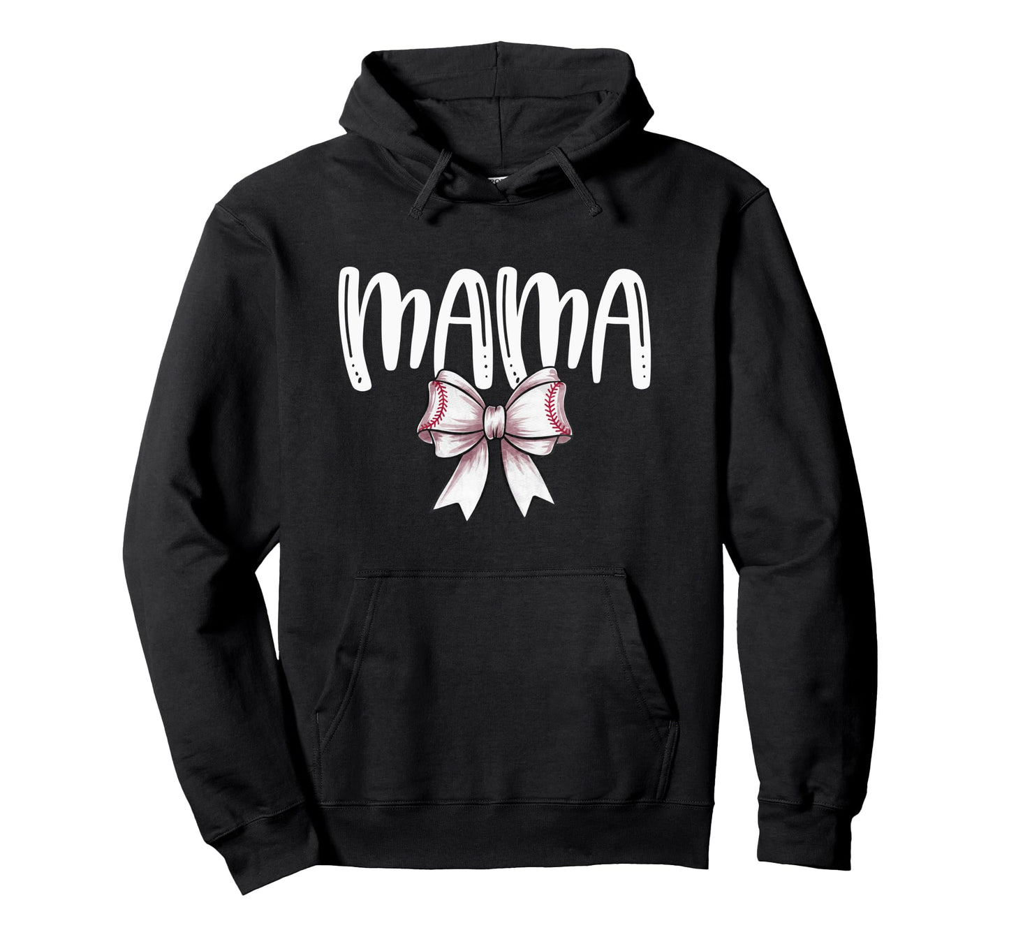 Coquette Baseball Mama Spirit Hoodie - Novelty Apparel for Adults - T-Shirt, Sweatshirt, Hoodie