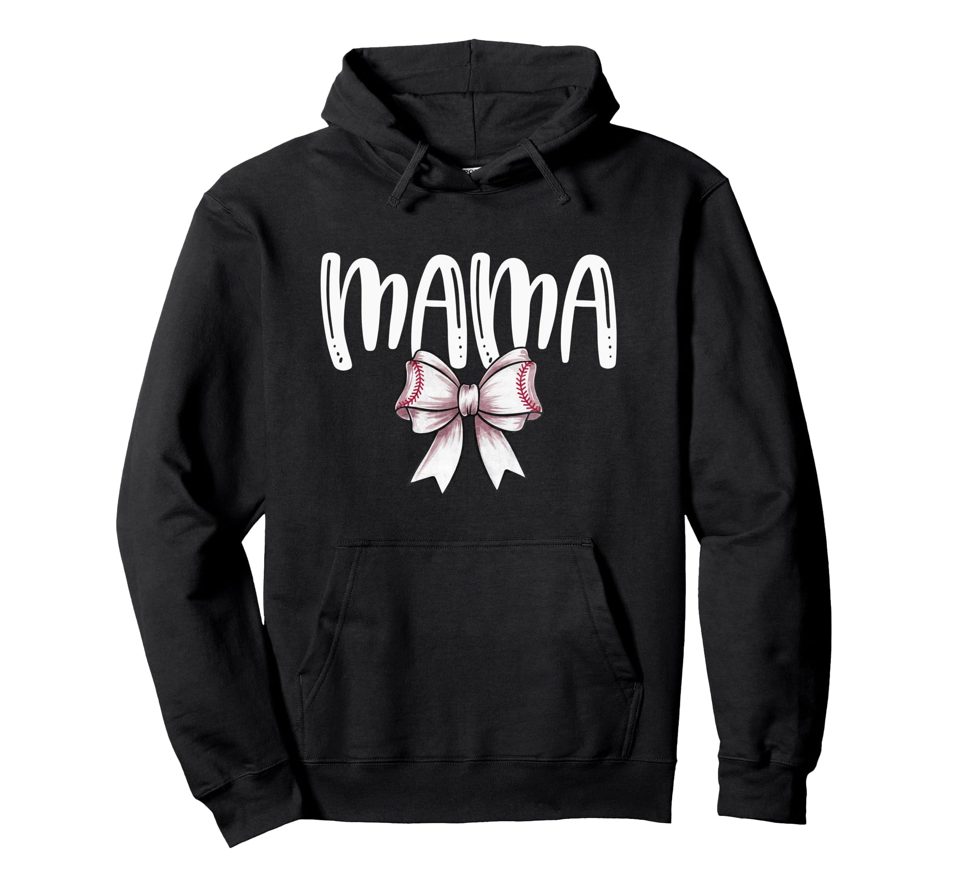 Coquette Baseball Mama Spirit Hoodie - Novelty Apparel for Adults - T-Shirt, Sweatshirt, Hoodie