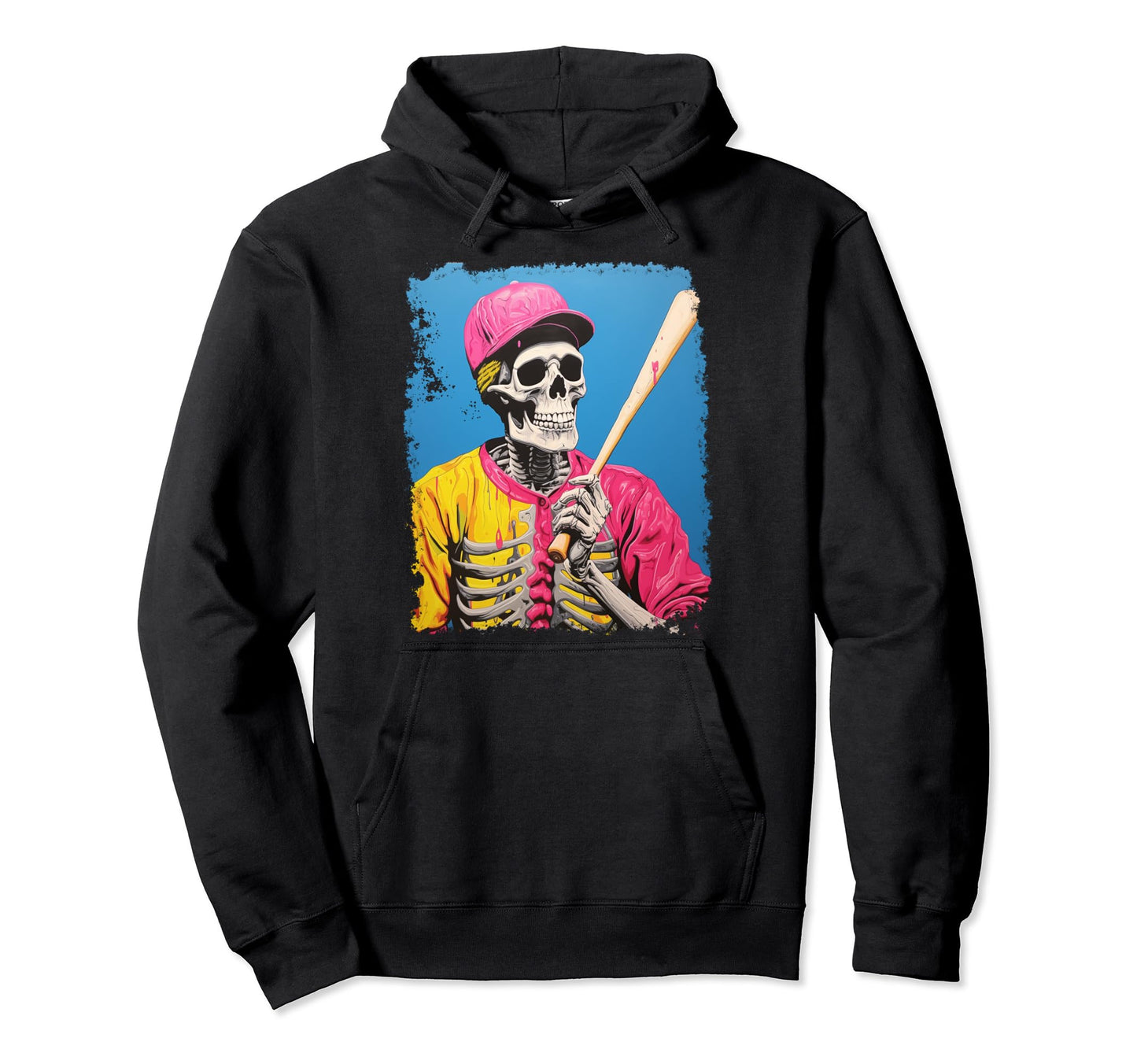 Softball Skeleton Homerun Baseball Hoodie - Streetwear Style for Adults - T-Shirt, Sweatshirt, Hoodie