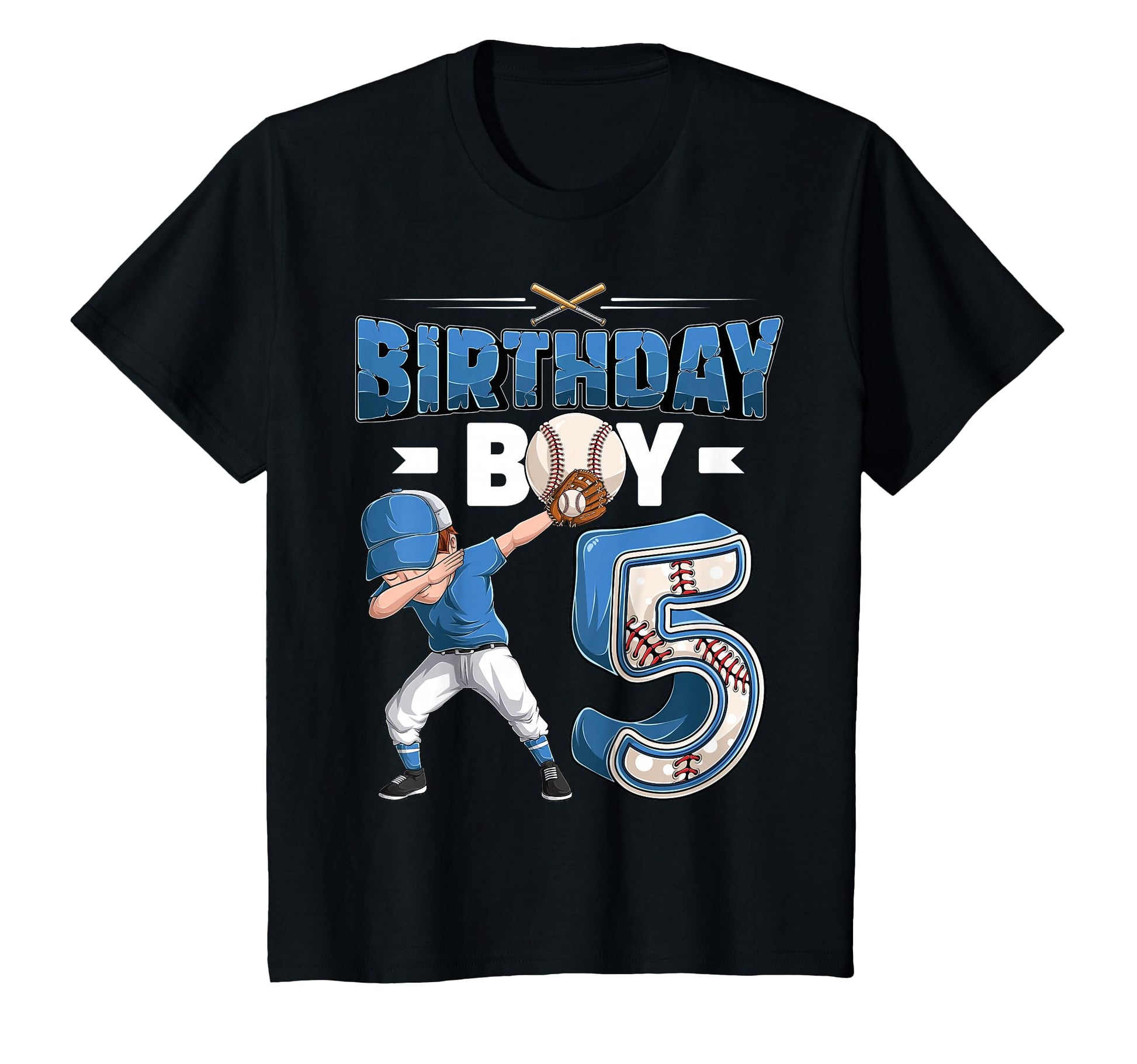 Dabbing 5 Year Old Baseball Player T-Shirt - Streetwear Style for Adults - T-Shirt, Sweatshirt, Hoodie
