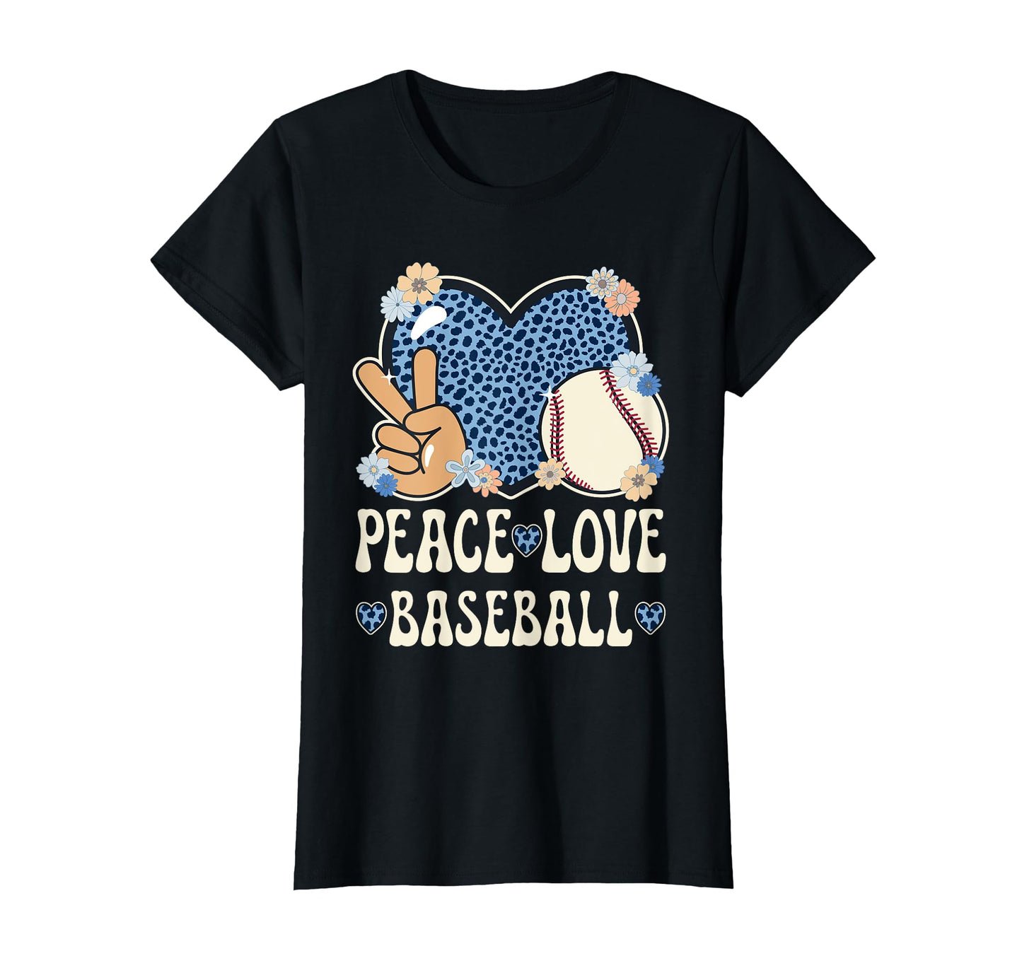 Peace Love Baseball Lover Outfit T-Shirt - Unique Graphic for Adults - T-Shirt, Sweatshirt, Hoodie