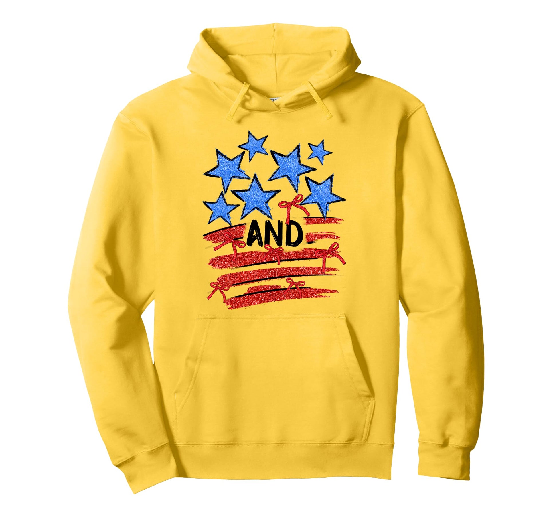 Usa July 4Th American Flag Stripes Stars Hoodie - Streetwear Style Unisex - T-Shirt, Sweatshirt, Hoodie