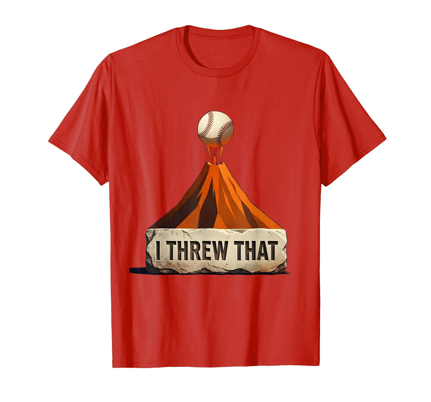 I Threw That Funny Baseball Pitcher T-Shirt - Minimalist Print for Adults - T-Shirt, Sweatshirt, Hoodie