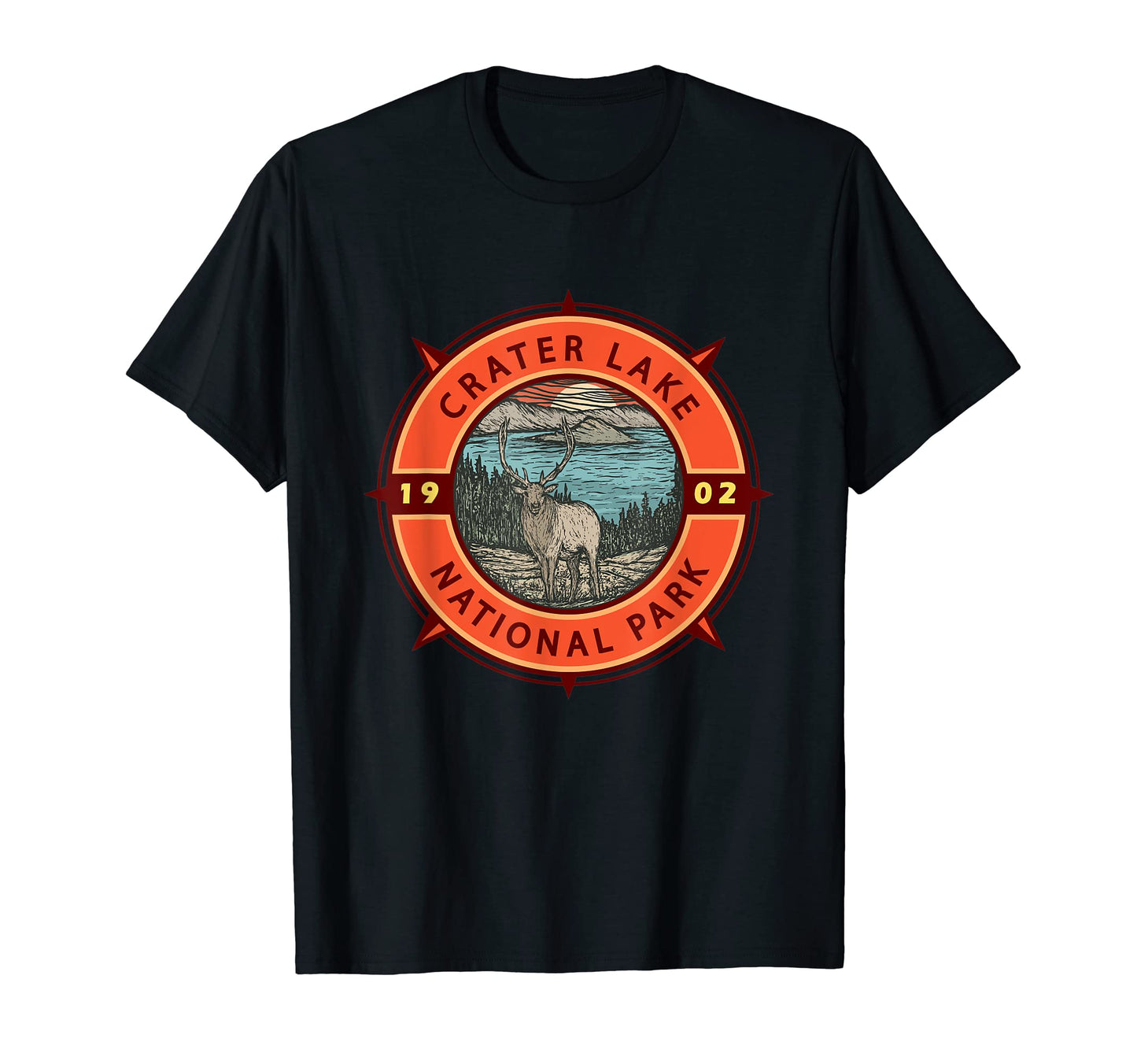 Crater Lake National Park Elk T-Shirt - Streetwear Style for Adults - T-Shirt, Sweatshirt, Hoodie