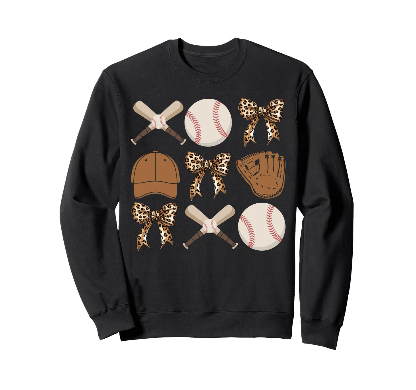 Baseball Coquette Bow Baseball Mom Sweatshirt - Unique Graphic Unisex - T-Shirt, Sweatshirt, Hoodie