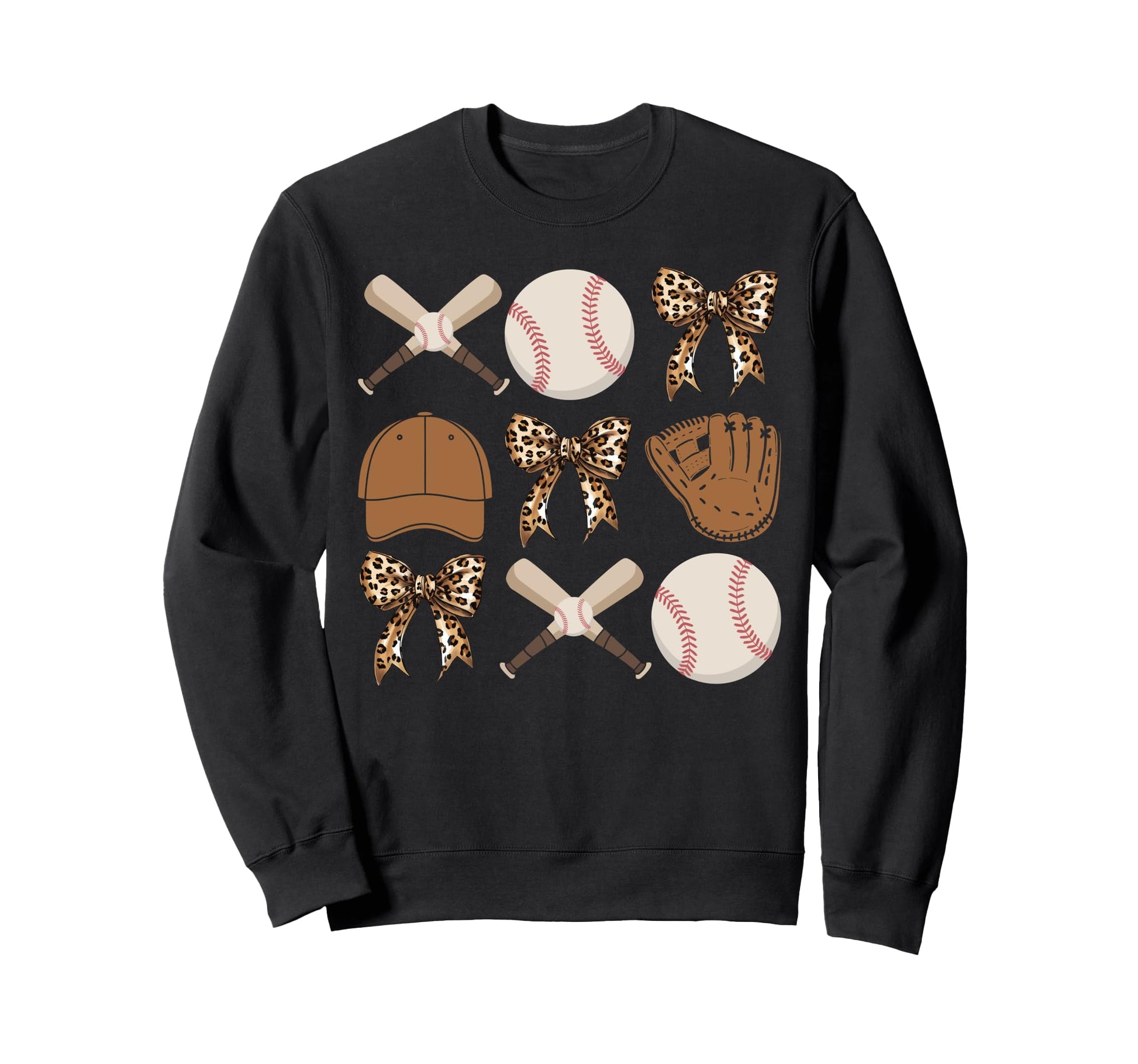 Baseball Coquette Bow Baseball Mom Sweatshirt - Unique Graphic Unisex - T-Shirt, Sweatshirt, Hoodie
