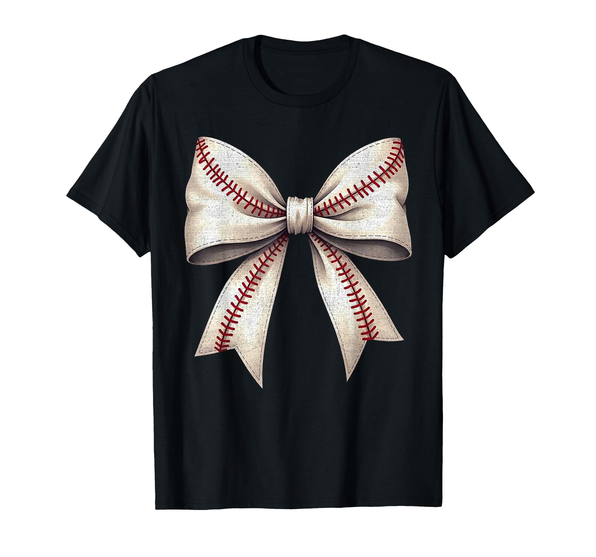 Baseball Bow Baseball Mom T-Shirt - Graphic Print for Adults - T-Shirt, Sweatshirt, Hoodie