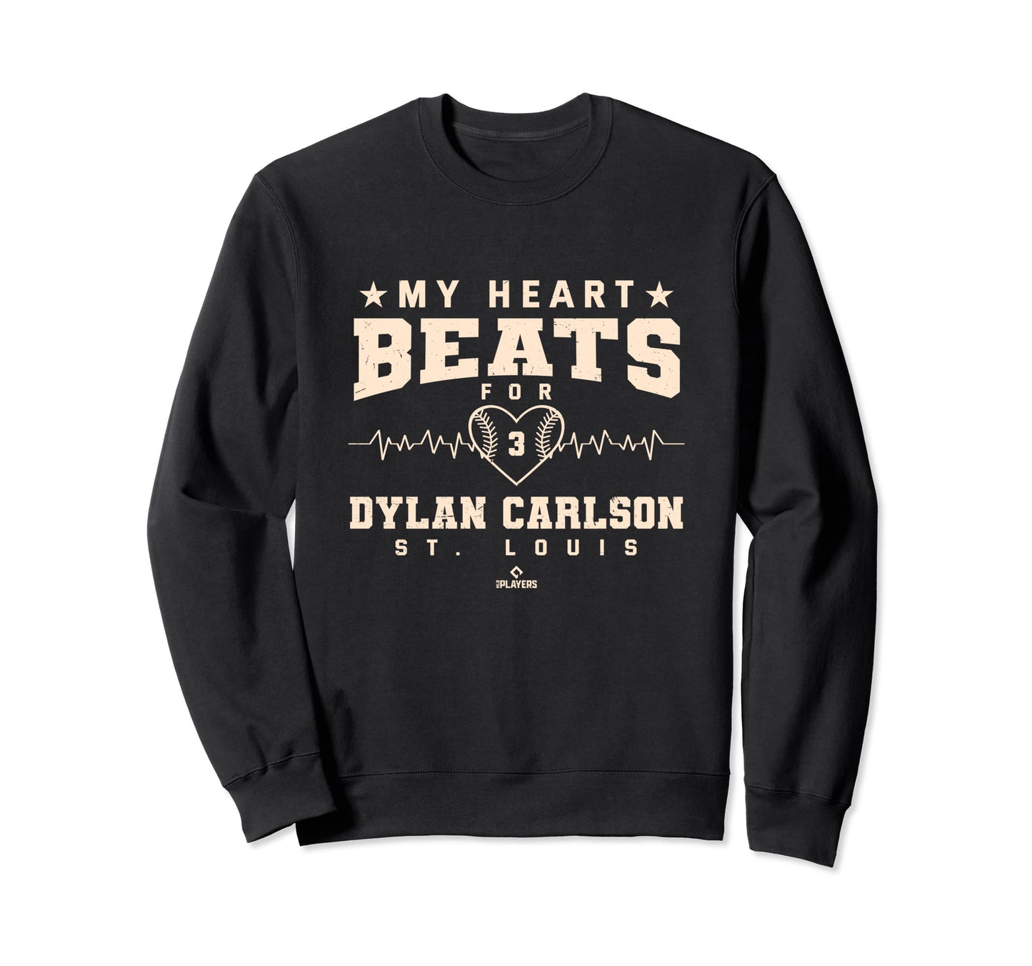 My Heart Beats Dylan Carlson Baseball Sweatshirt - Minimalist Print Unisex - T-Shirt, Sweatshirt, Hoodie