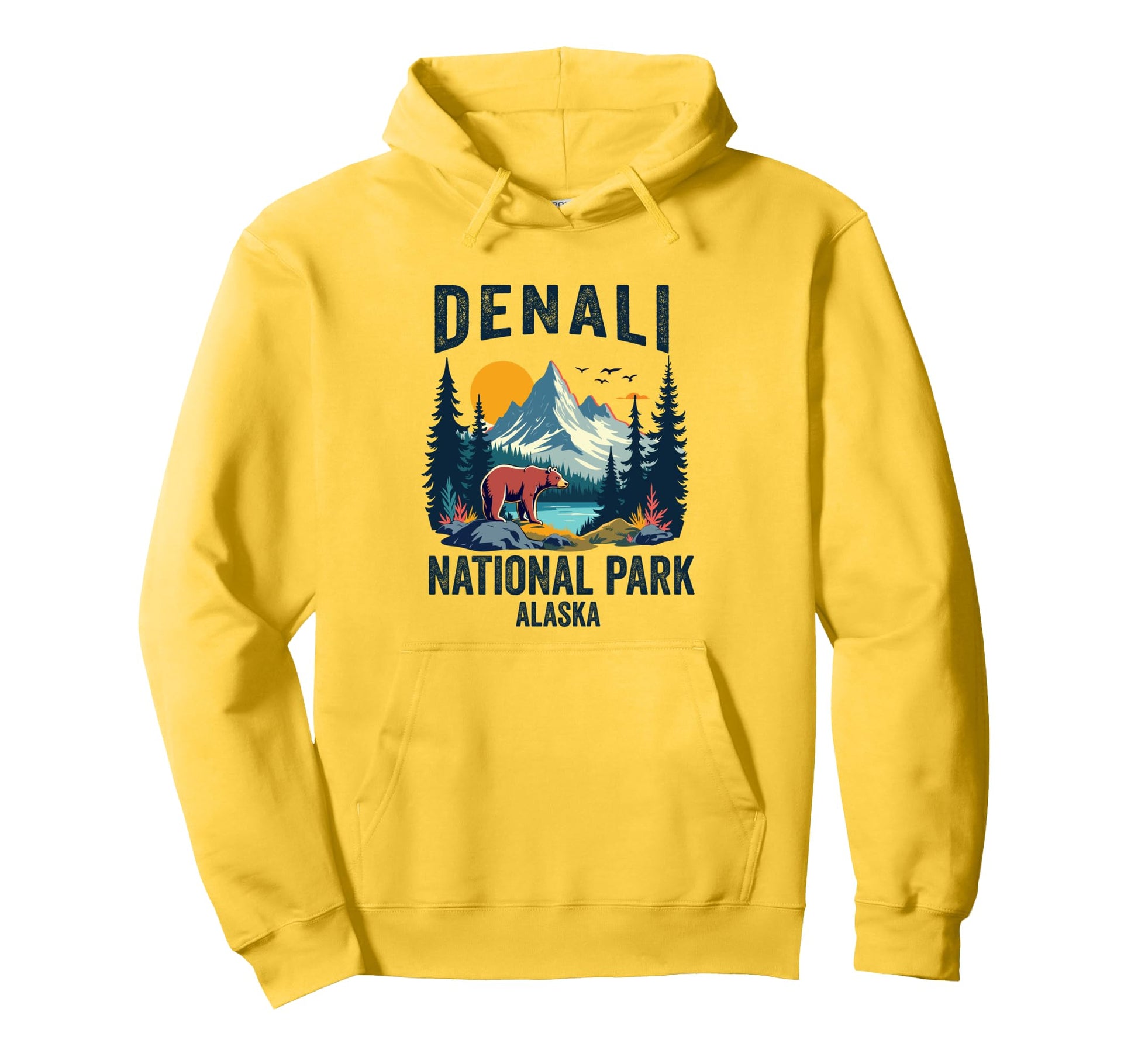 Denali National Park Souvenir Alaska Hoodie - Graphic Print Men Women - T-Shirt, Sweatshirt, Hoodie